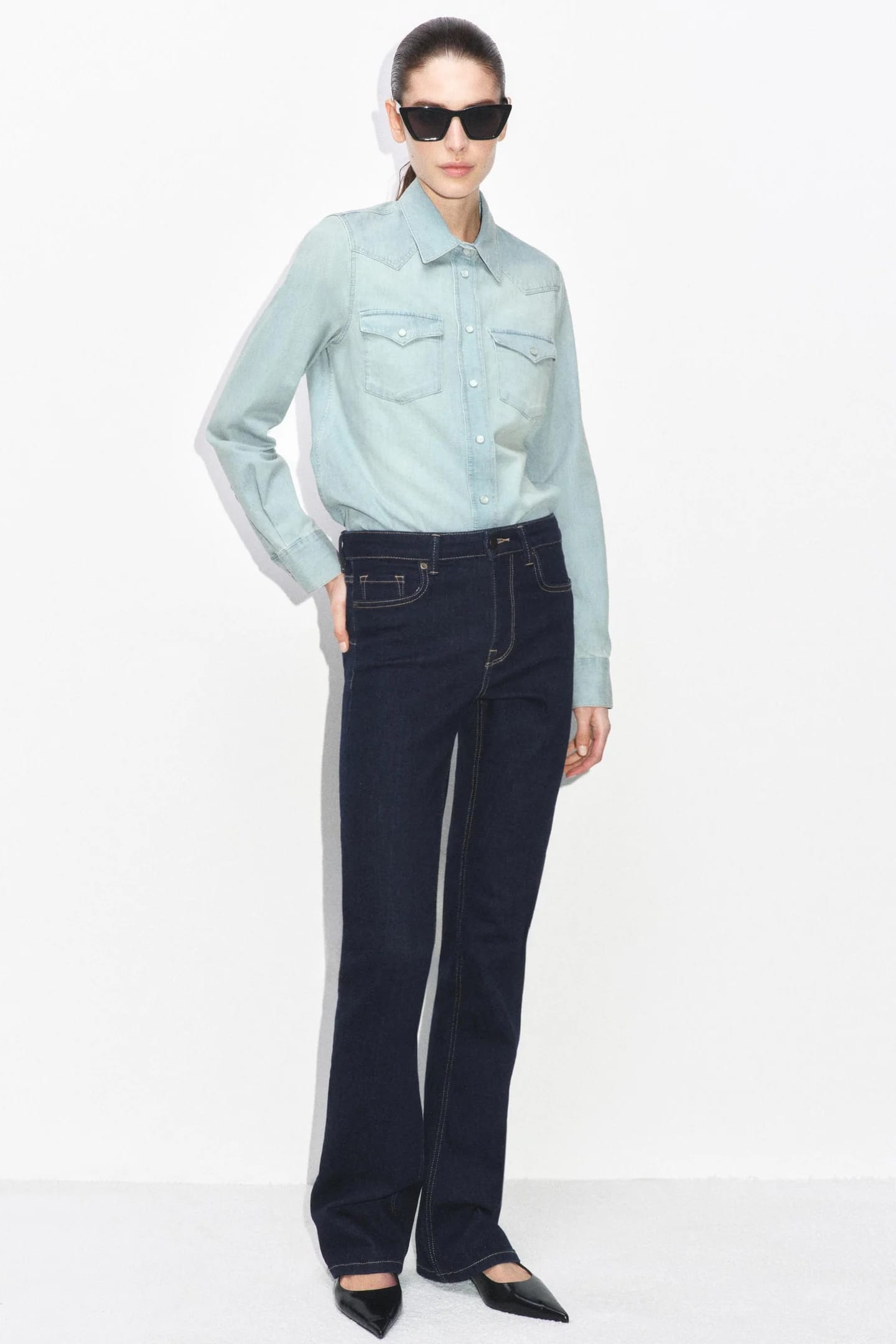 ДЖИНСЫ СО СРЕДНЕЙ ПОСАДКОЙ ZW COLLECTION BOOTCUT