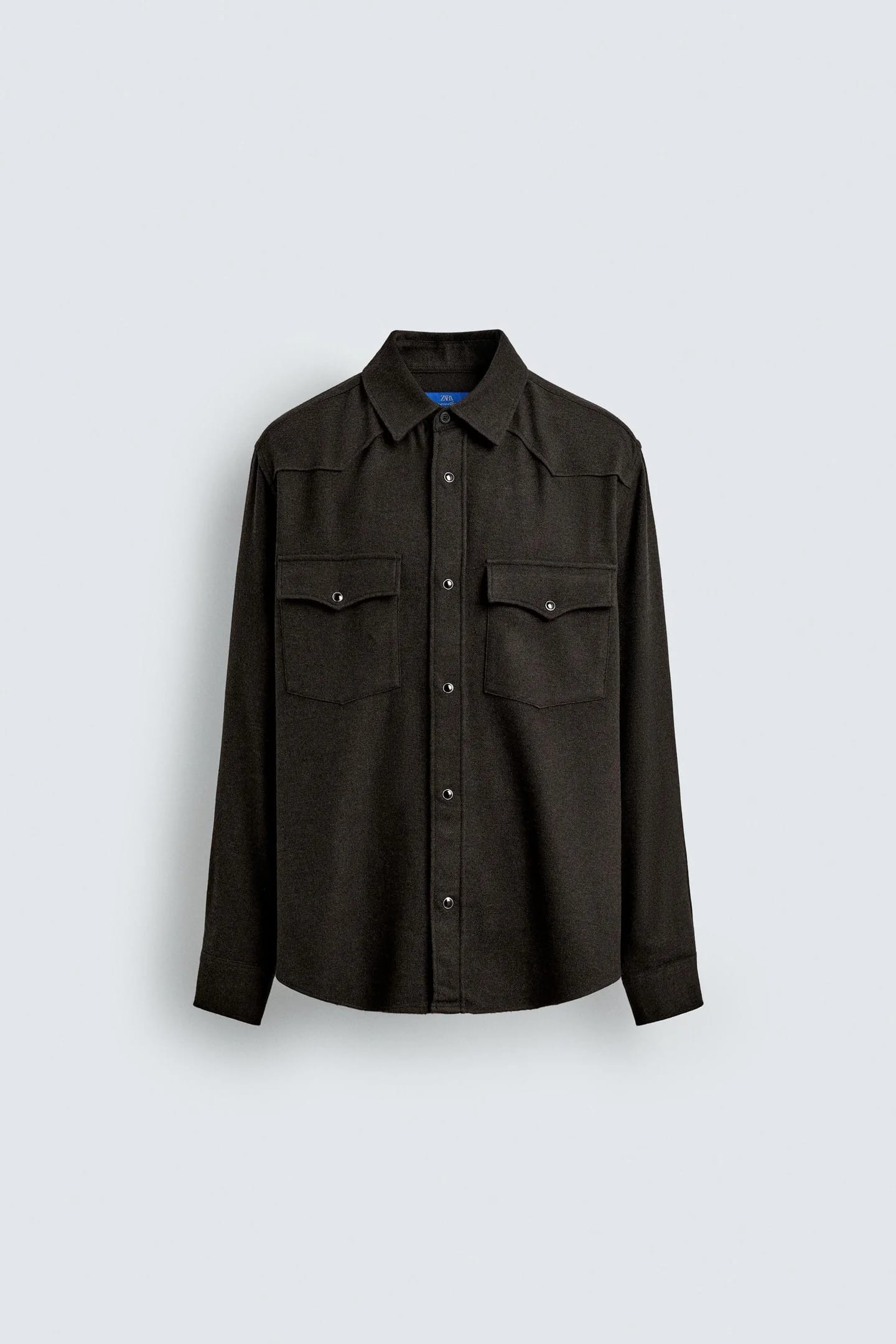 РУБАШКА В СТИЛЕ ИЗ ШЕРСТИ AARON LEVINE X Zara