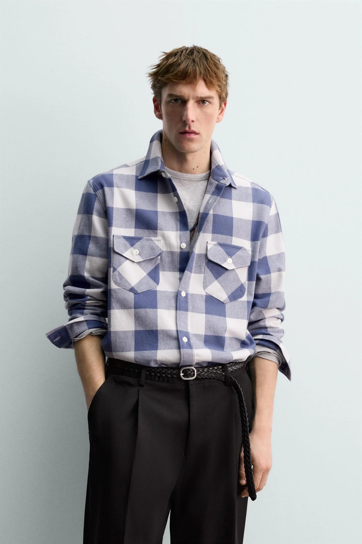 ФЛАНЕЛЕВАЯ РУБАШКА AARON LEVINE X Zara