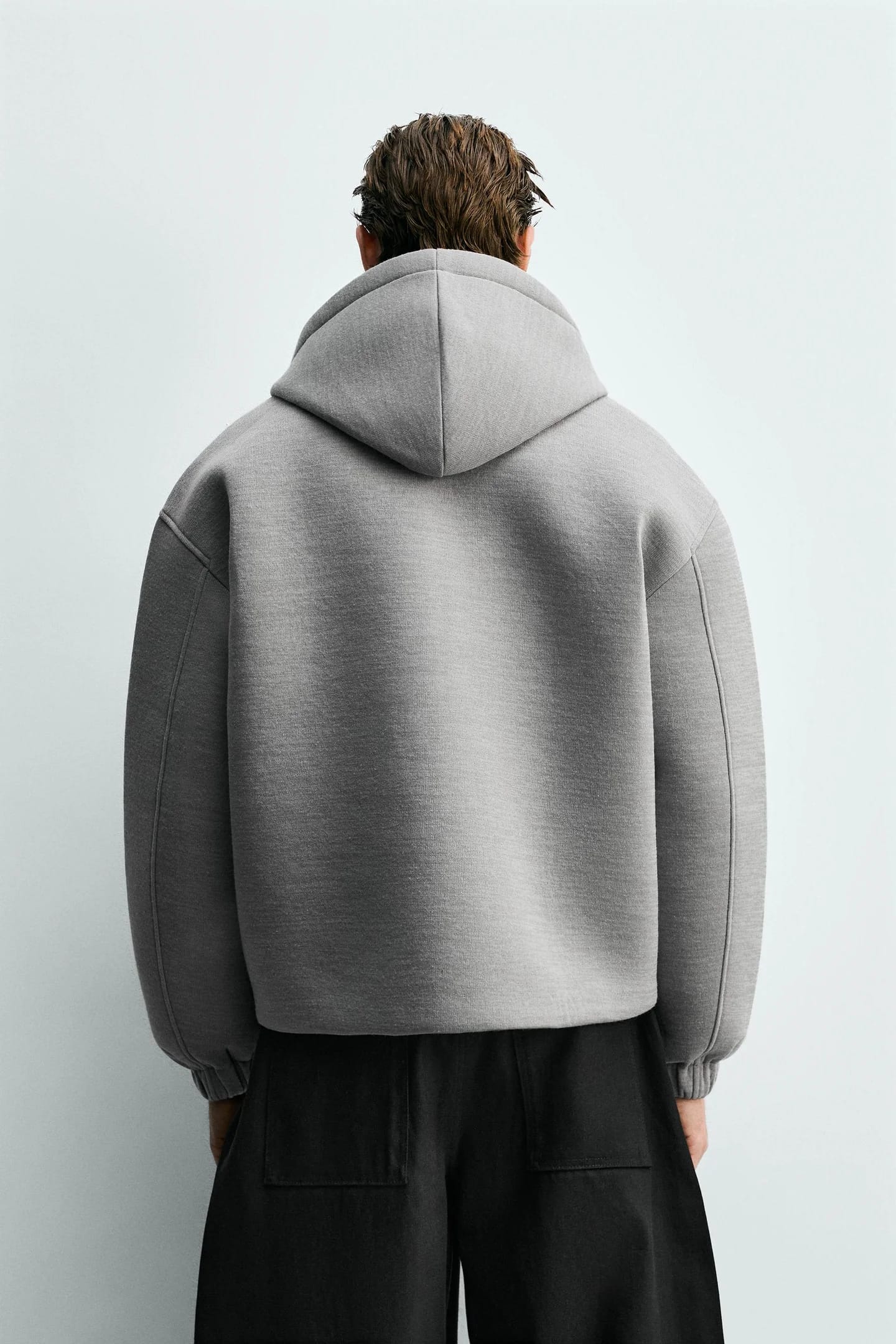 СВИТШОТ BOXY FIT НА МОЛНИИ - фото 2