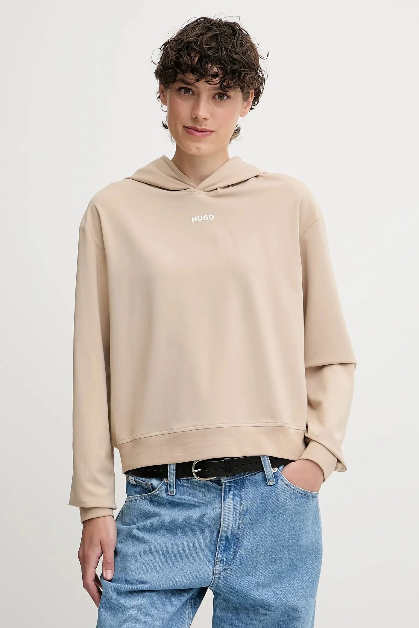 Lounge толстовка SHUFFLE_HOODIE бежевая для женщин