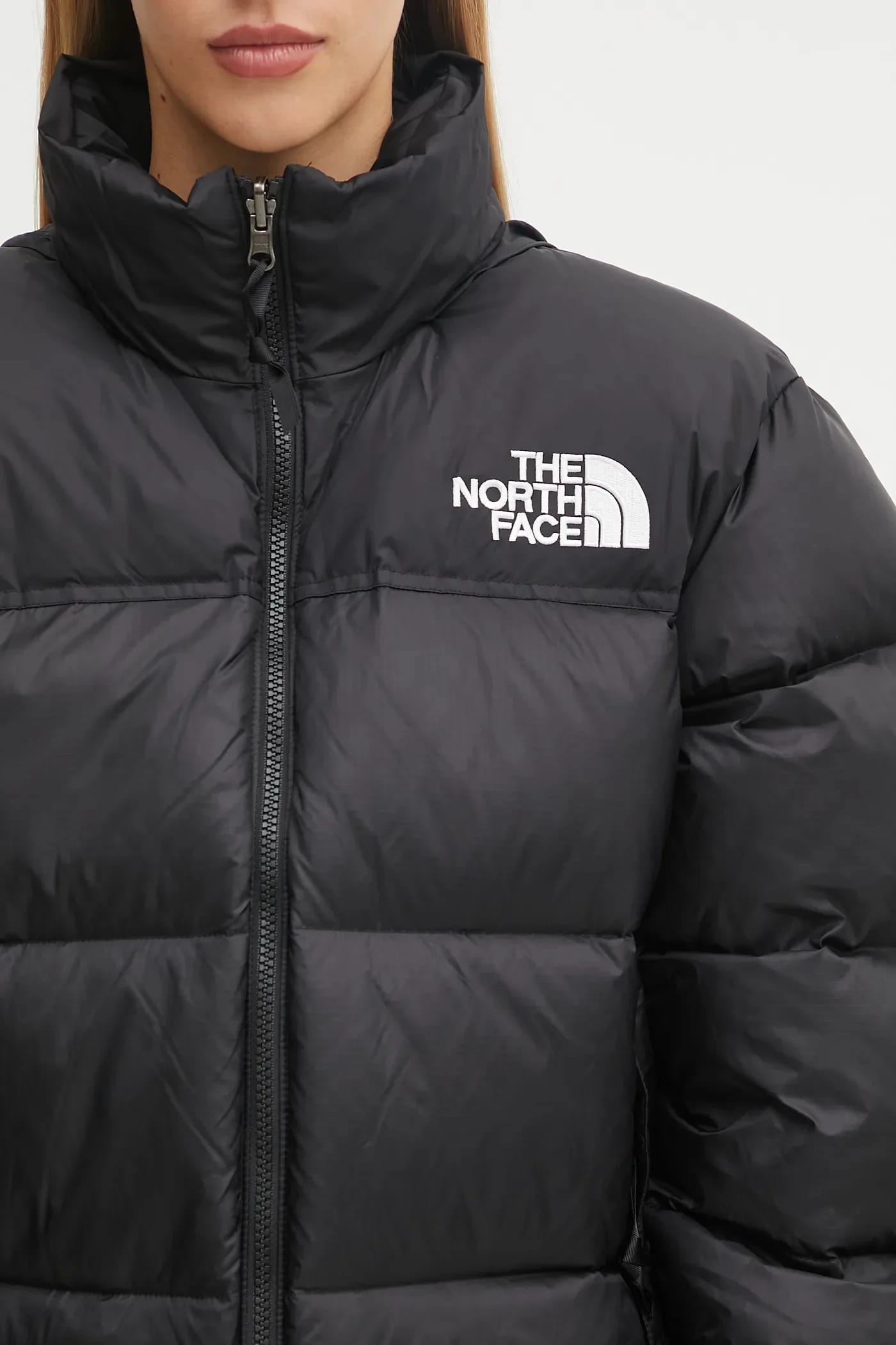 Пуховик Nuptse 1996 года в стиле ретро черный для женщин - фото 7