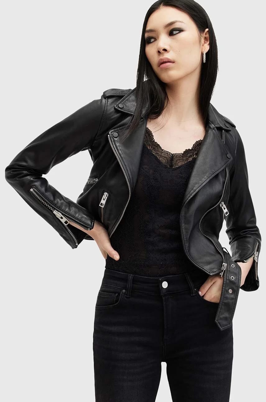 BALFERN BIKER женская кожаная косуха - фото 5