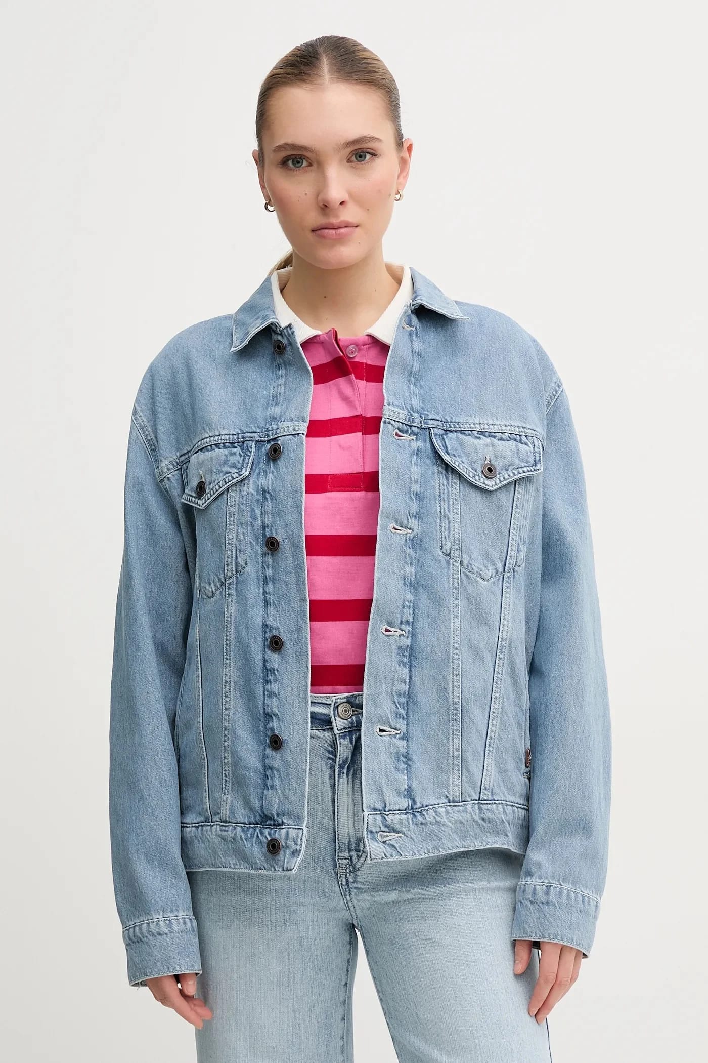 джинсовая куртка BOYFRIEND JACKET - фото 4