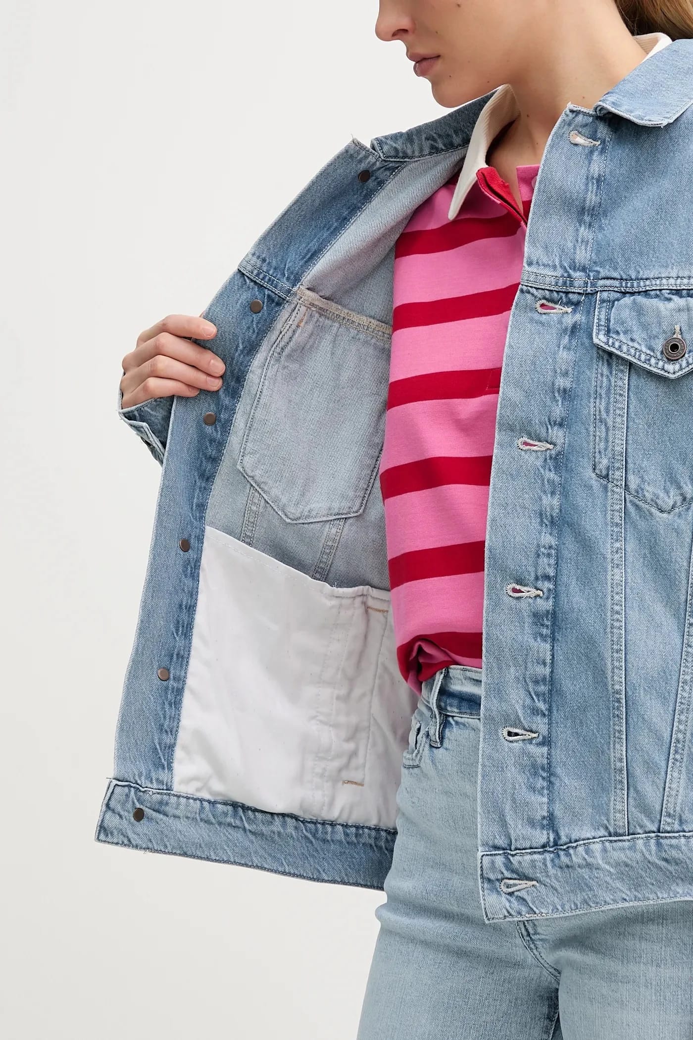 джинсовая куртка BOYFRIEND JACKET - фото 7