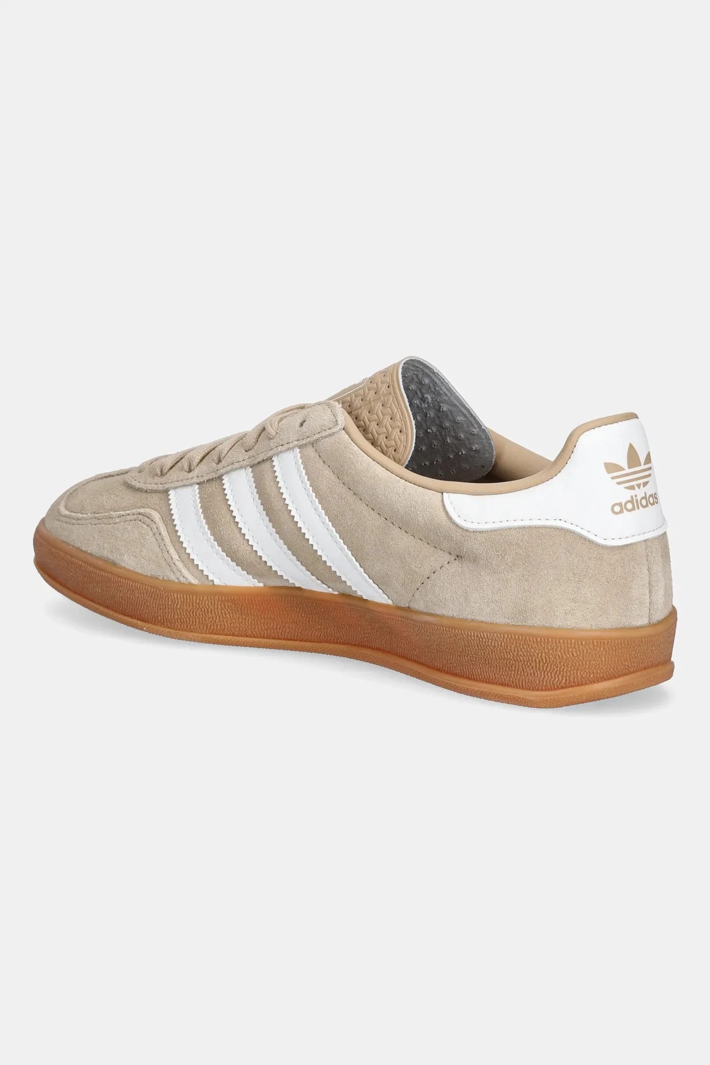 кроссовки Gazelle Indoor замшевые бежевое - фото 3