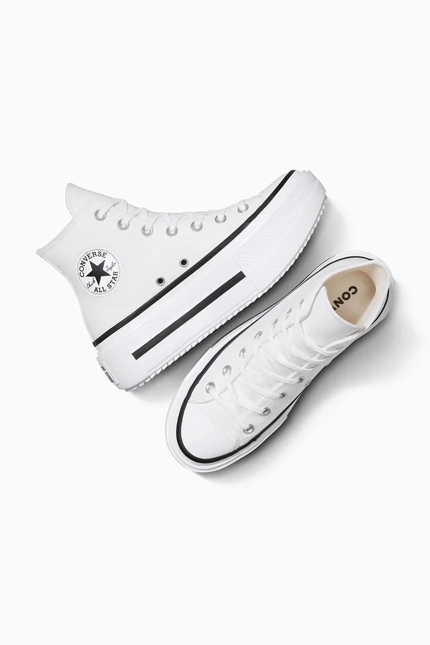 кроссовки Chuck Taylor All Star Lift Double Stack белые для мужчин - фото 7