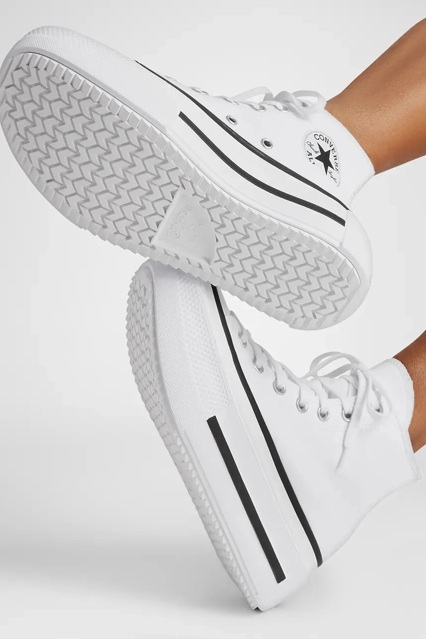 кроссовки Chuck Taylor All Star Lift Double Stack белые для мужчин - фото 10