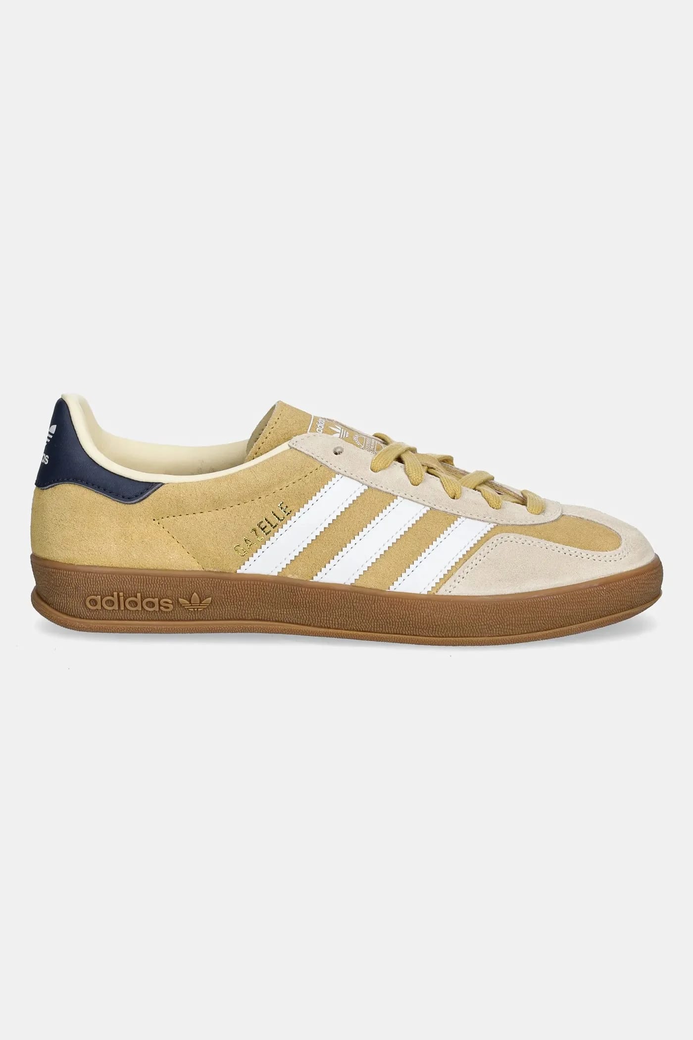 кроссовки Gazelle Indoor замшевые желтое - фото 2