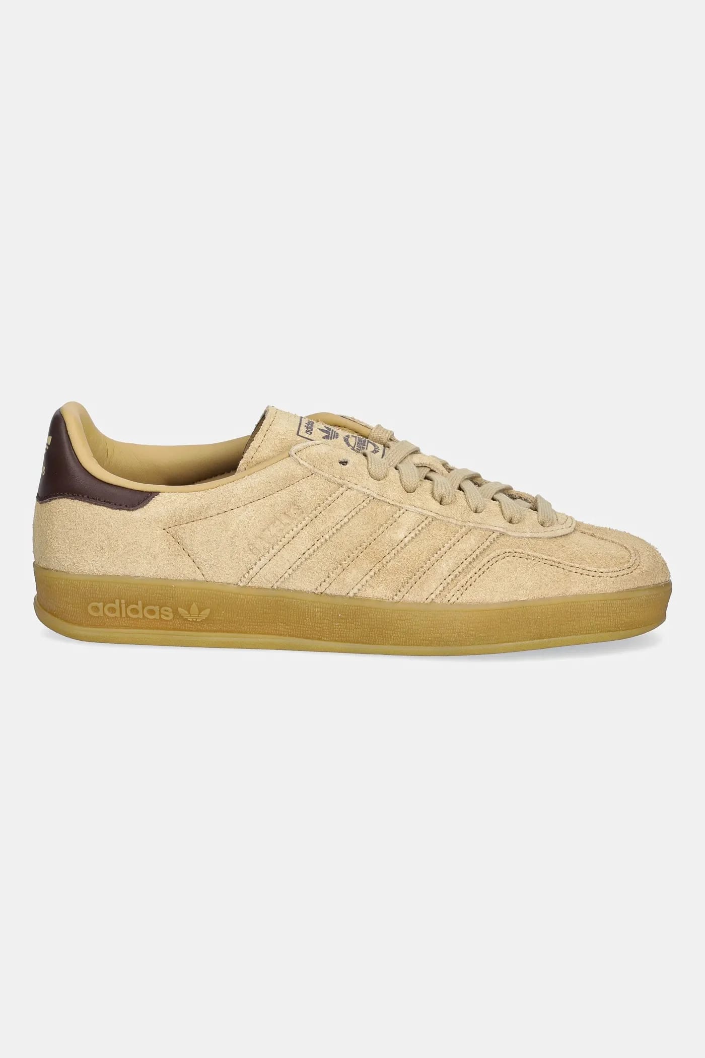 кроссовки Gazelle Indoor замшевые бежевое - фото 2