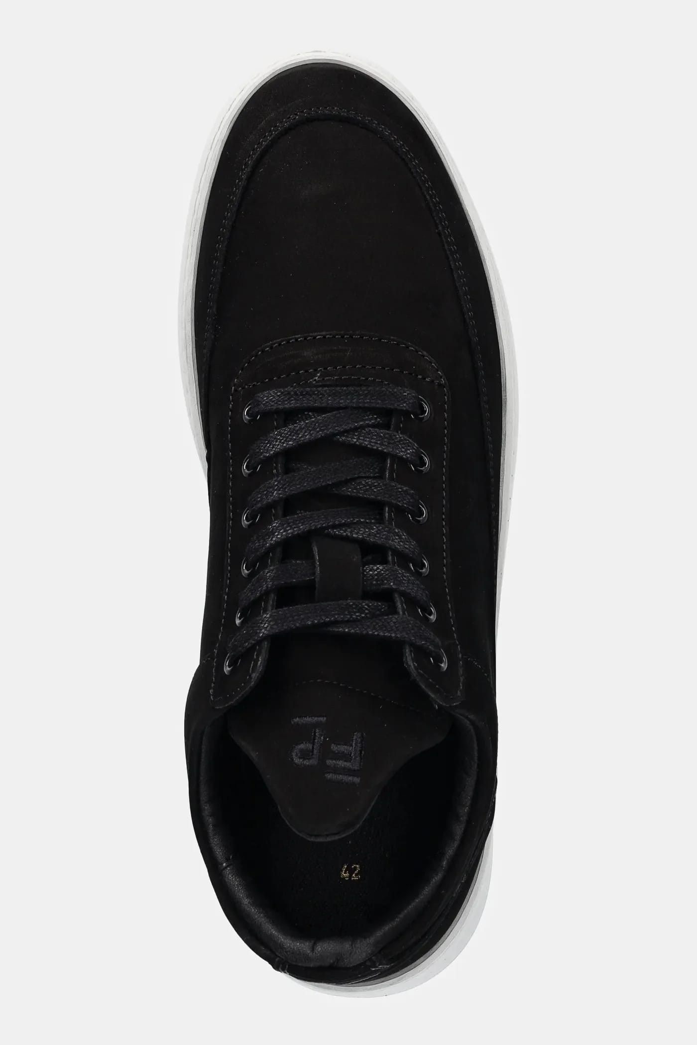 кроссовки Low Top Ripple из нубука черная - фото 4