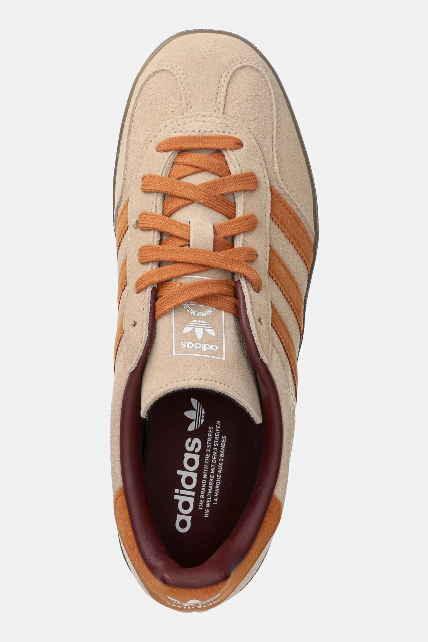 кроссовки Gazelle Indoor бежевые для мужчин - фото 4
