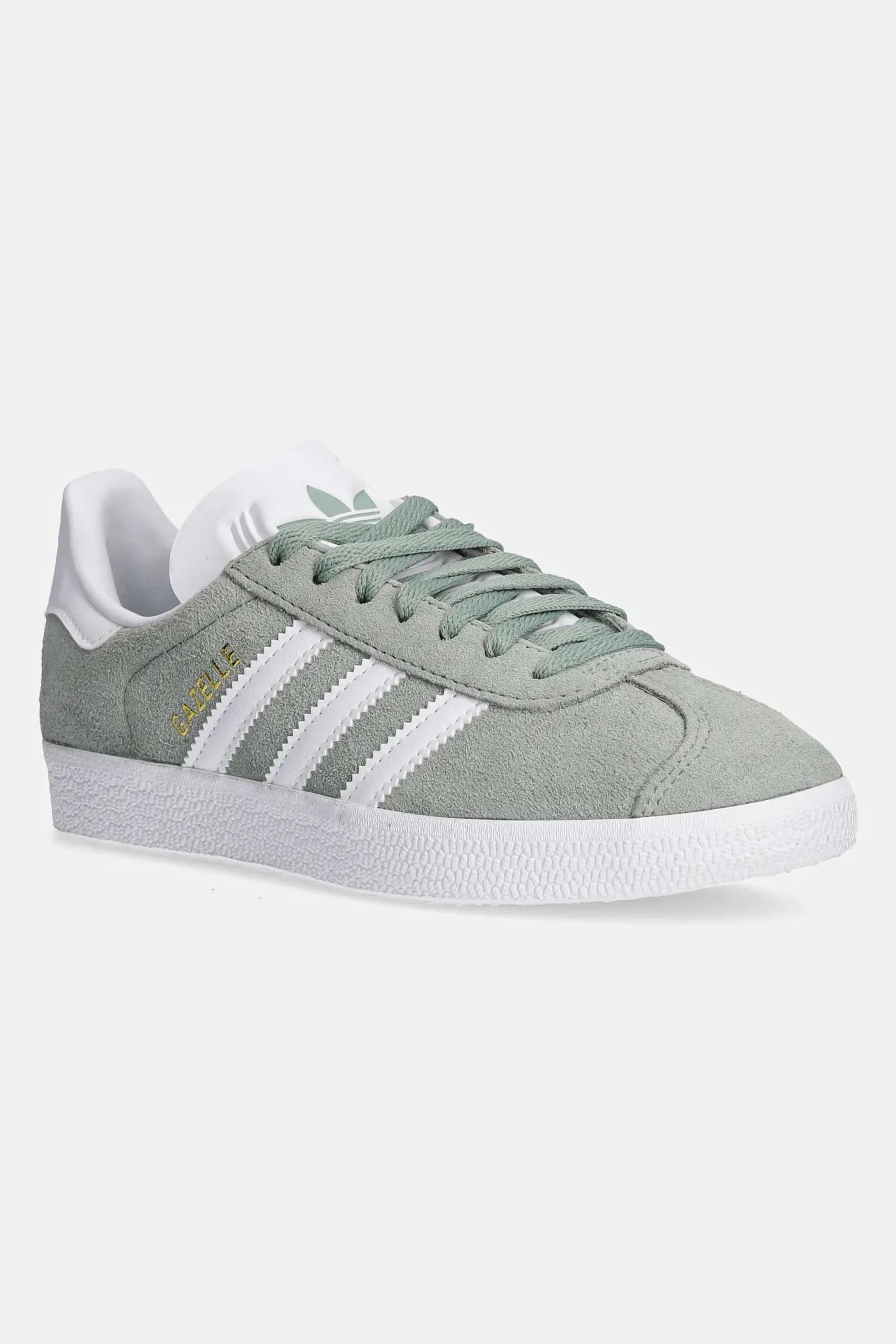 кроссовки Gazelle замшевые зеленое