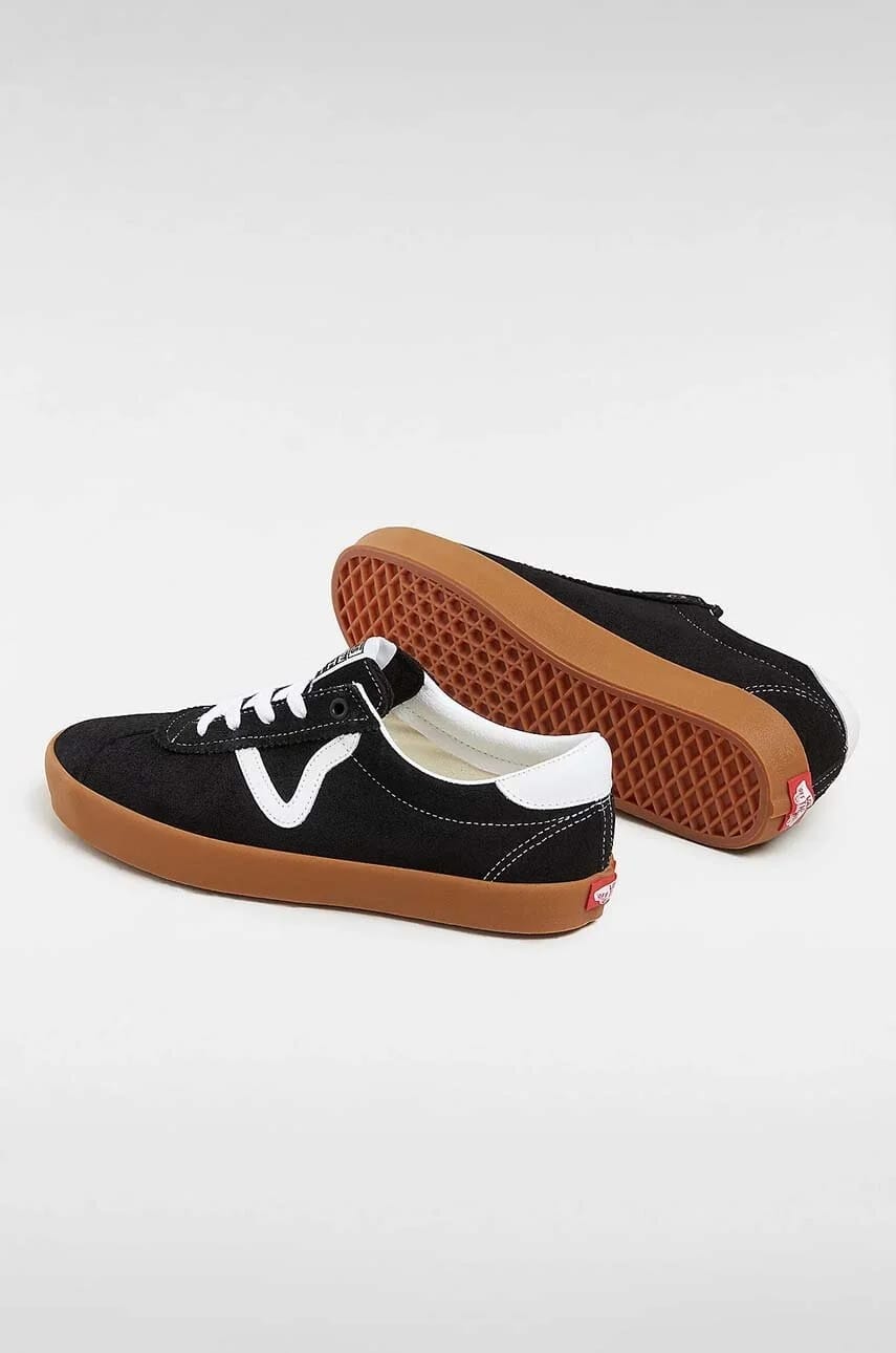 кроссовки Sport Low из замши черные для мужчин - фото 3
