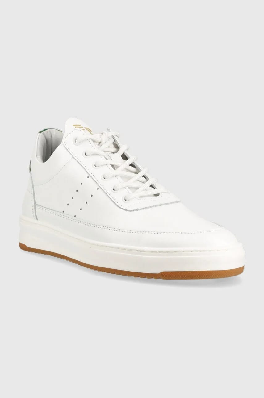 Кожаные кроссовки Low Top Bianco - фото 2