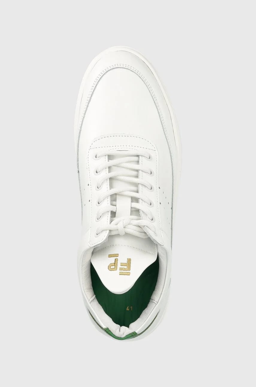 Кожаные кроссовки Low Top Bianco - фото 4