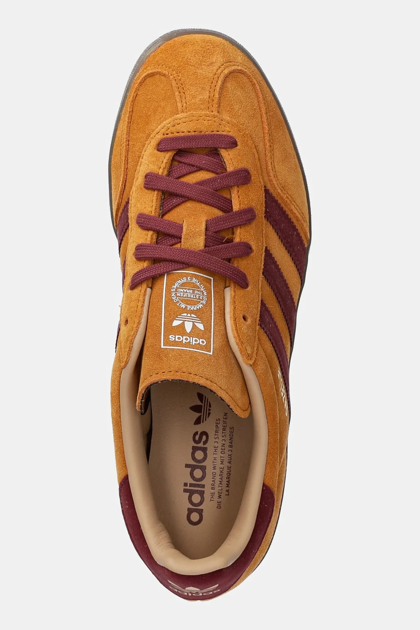 кроссовки Gazelle Indoor коричневые для мужчин - фото 4