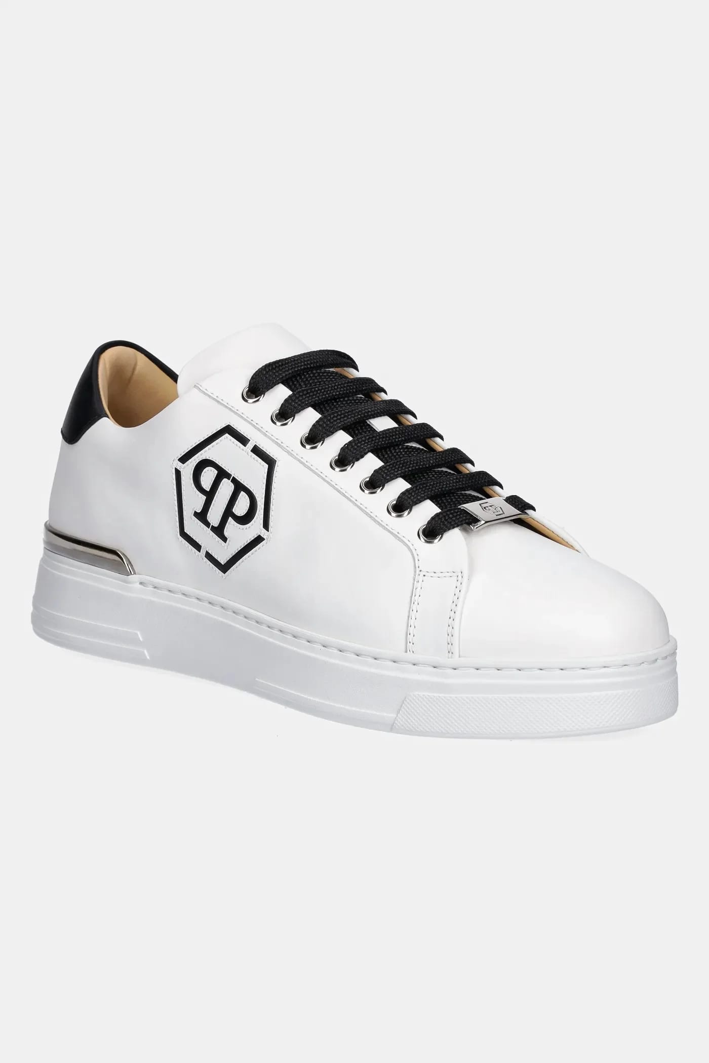 кожаные кроссовки Nappa Lo-Top Hexagon белые для мужчин
