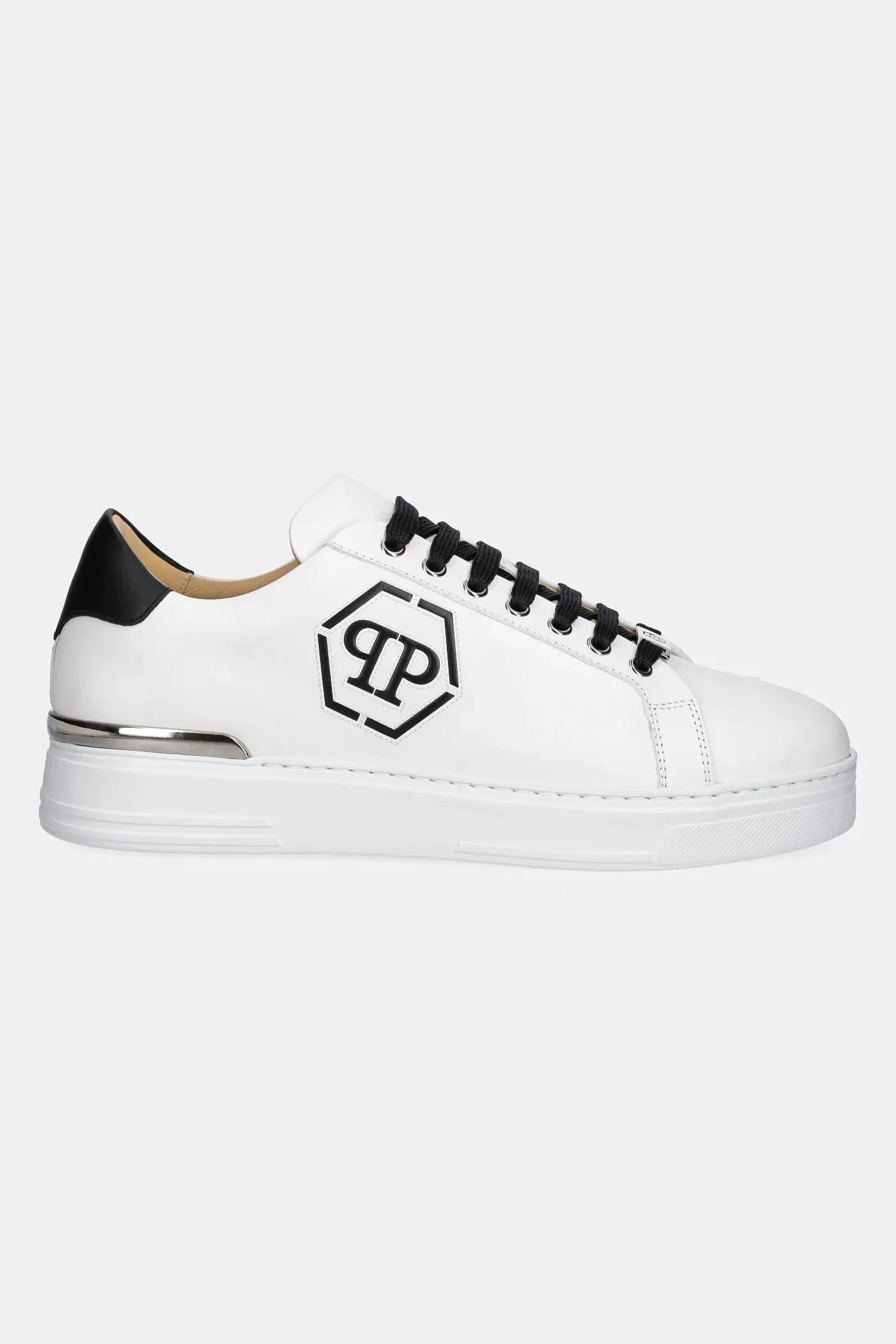 кожаные кроссовки Nappa Lo-Top Hexagon белые для мужчин - фото 2