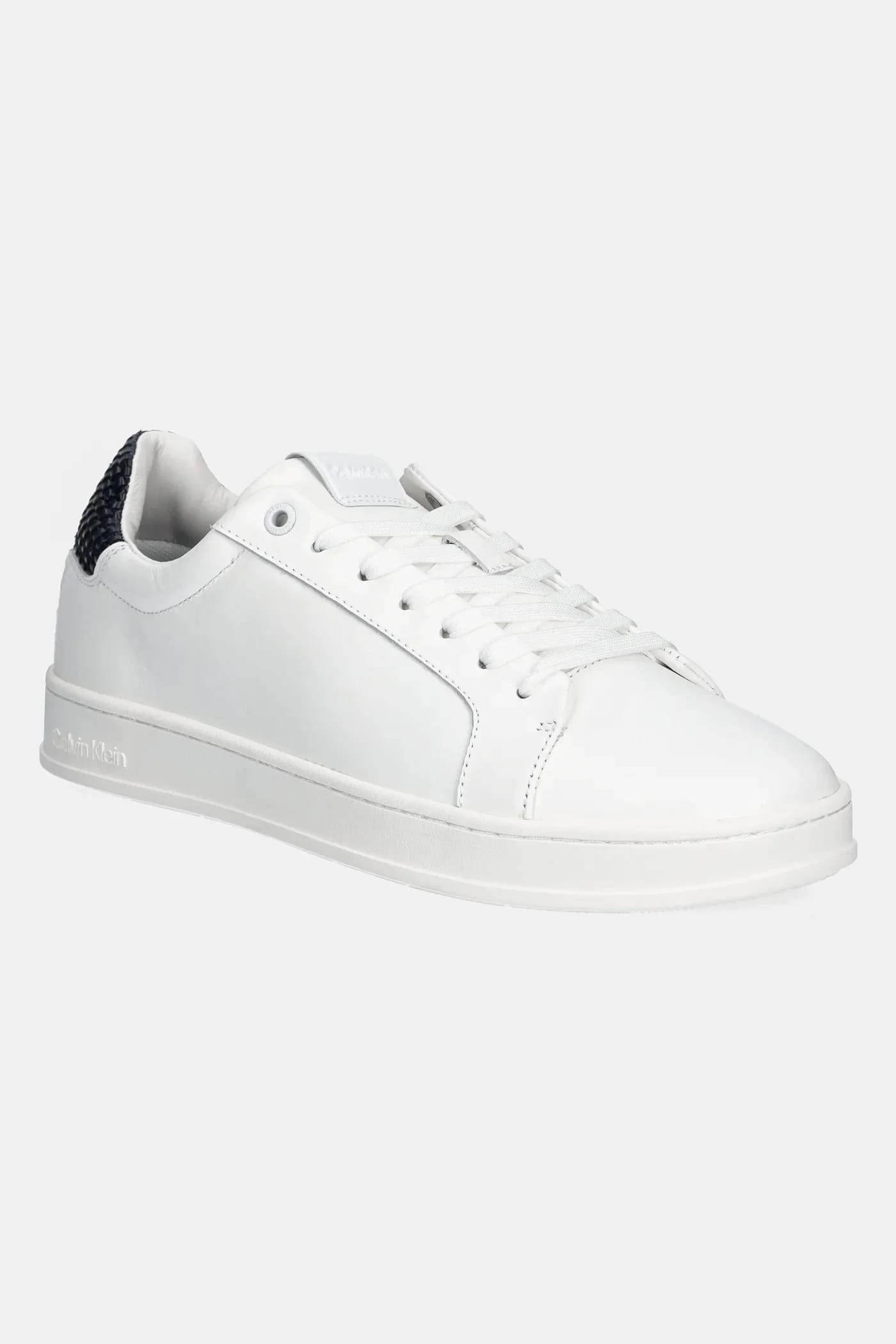 кожаные кроссовки LOW TOP LACE UP WOVEN