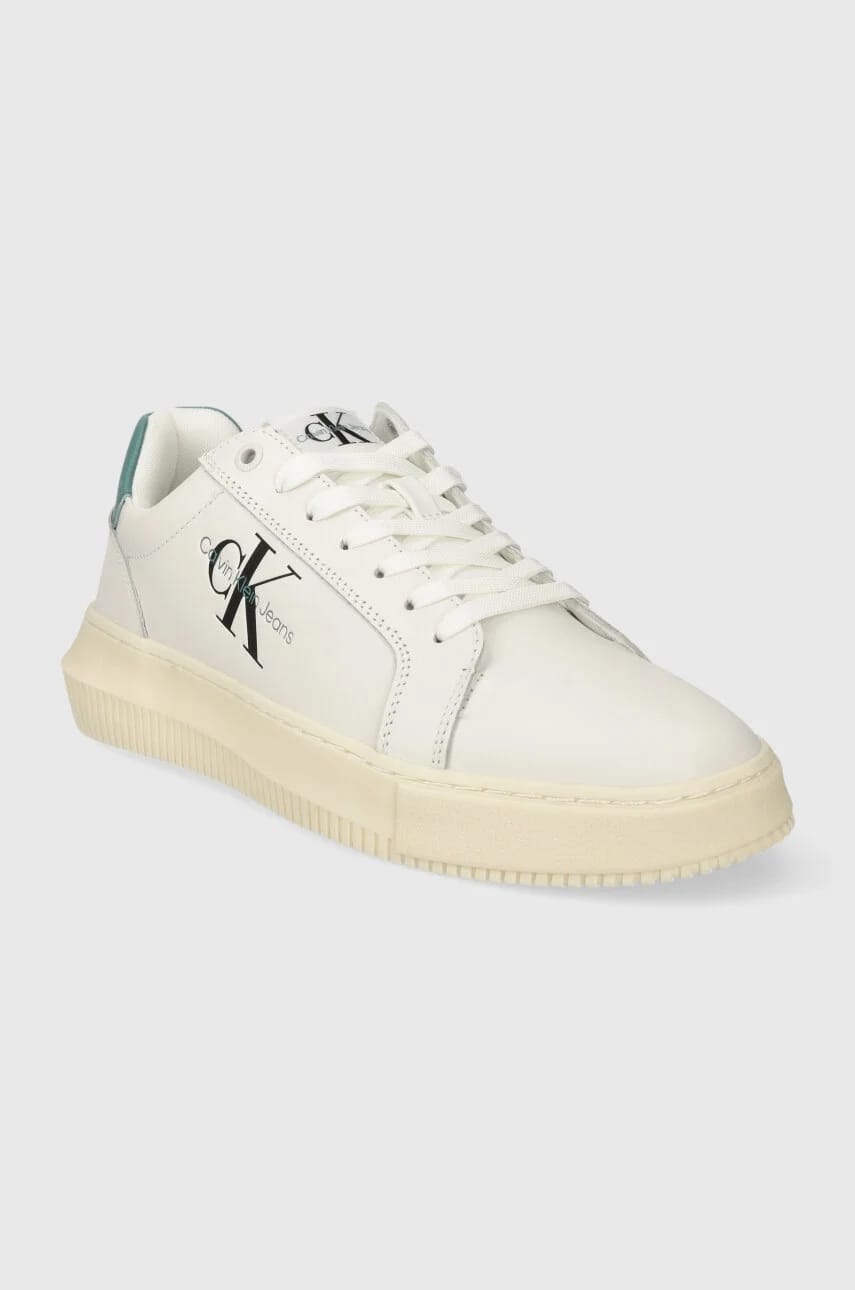 Кожаные кроссовки YM0YM00681 CHUNKY CUPSOLE MONOLOGO - фото 2