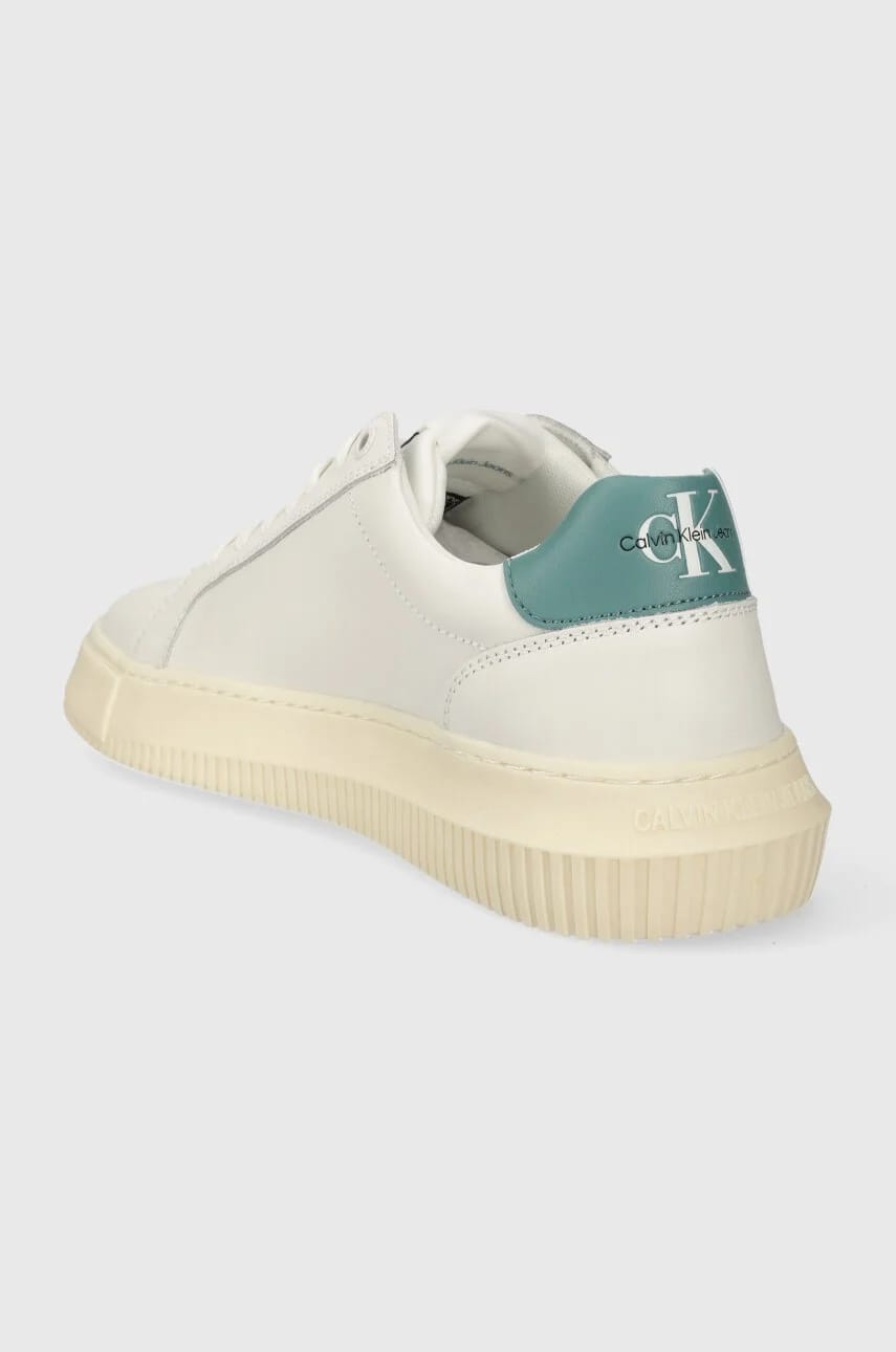 Кожаные кроссовки YM0YM00681 CHUNKY CUPSOLE MONOLOGO - фото 3