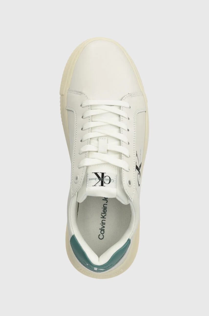 Кожаные кроссовки YM0YM00681 CHUNKY CUPSOLE MONOLOGO - фото 4