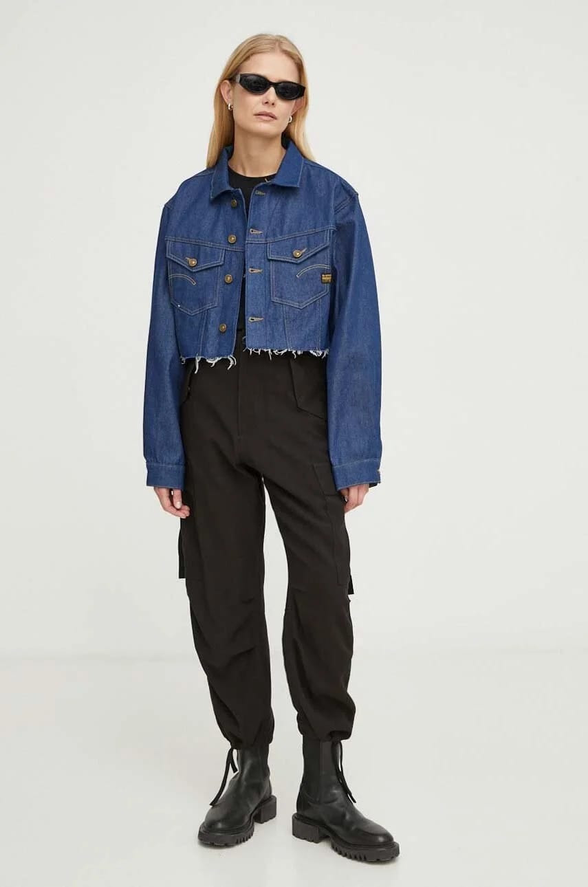 Джинсовая куртка синяя для женщин