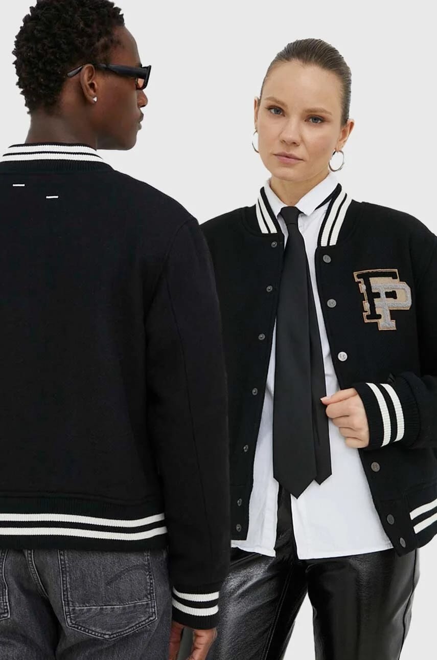Шерстяной бомбер Varsity Jacket