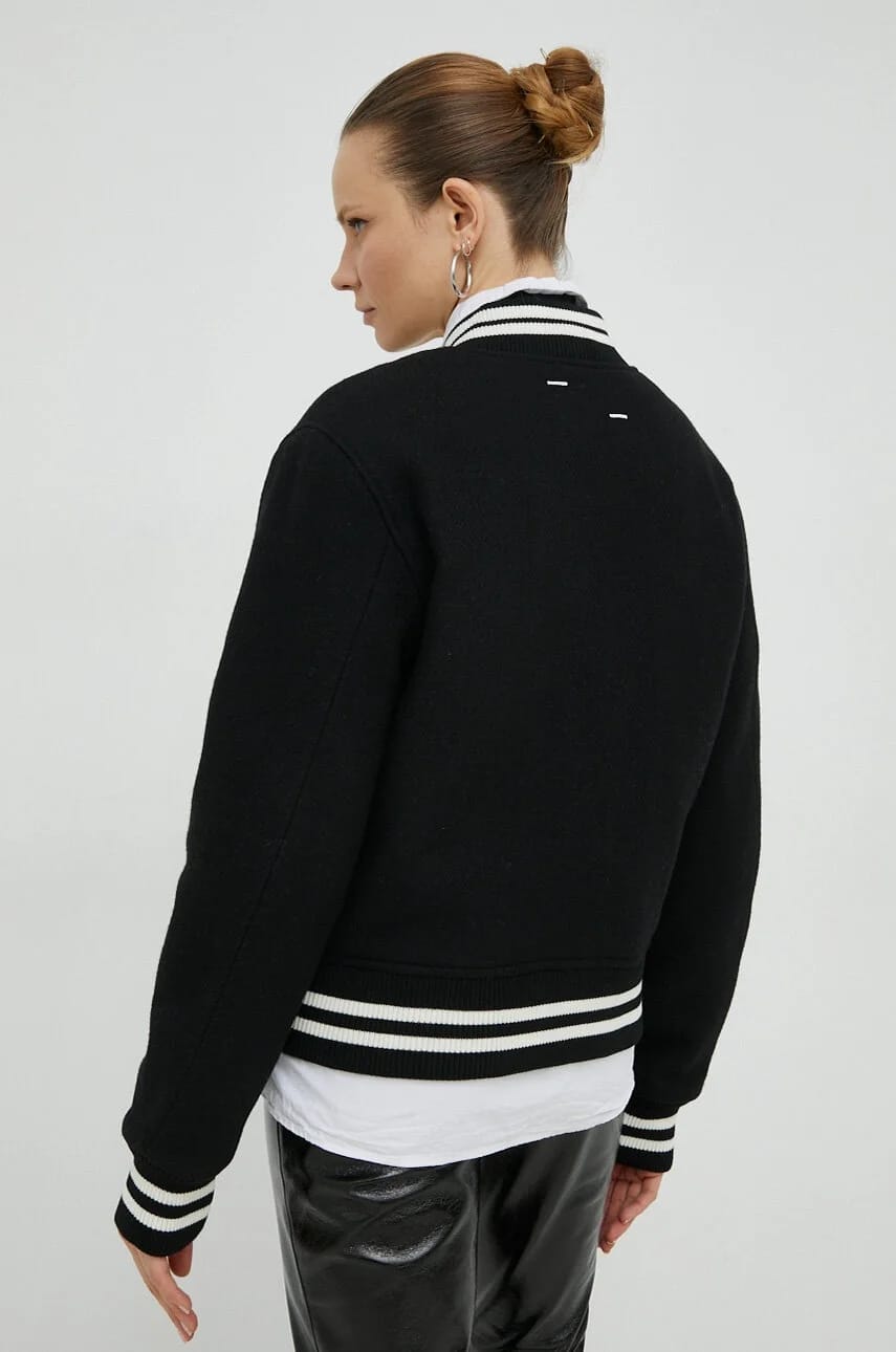 Шерстяной бомбер Varsity Jacket - фото 3