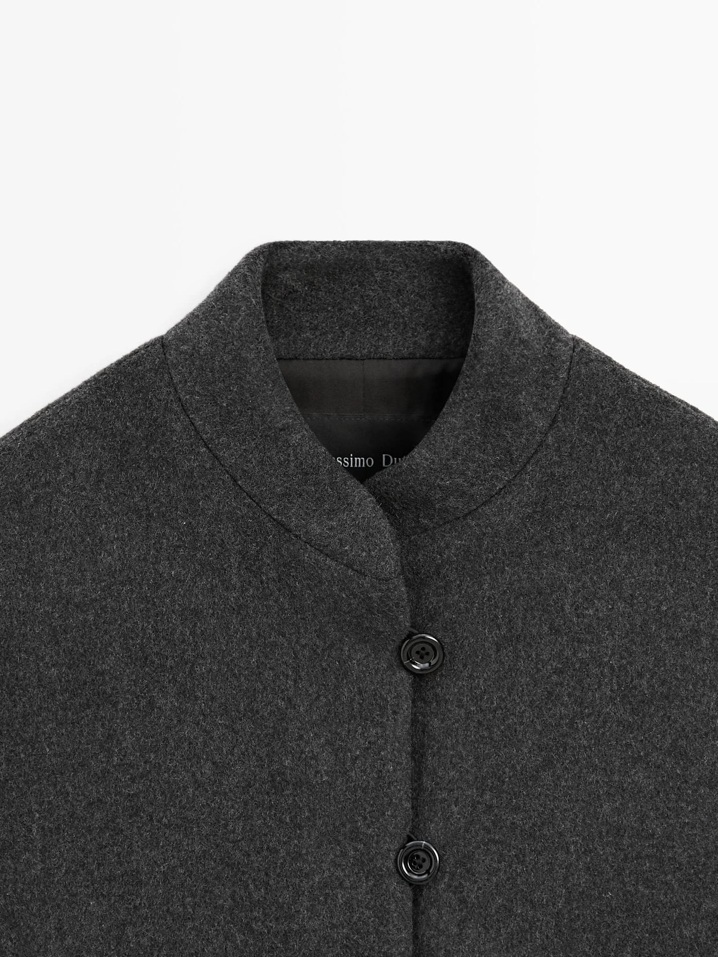 Жакет из смесовой шерсти с воротником - фото 5
