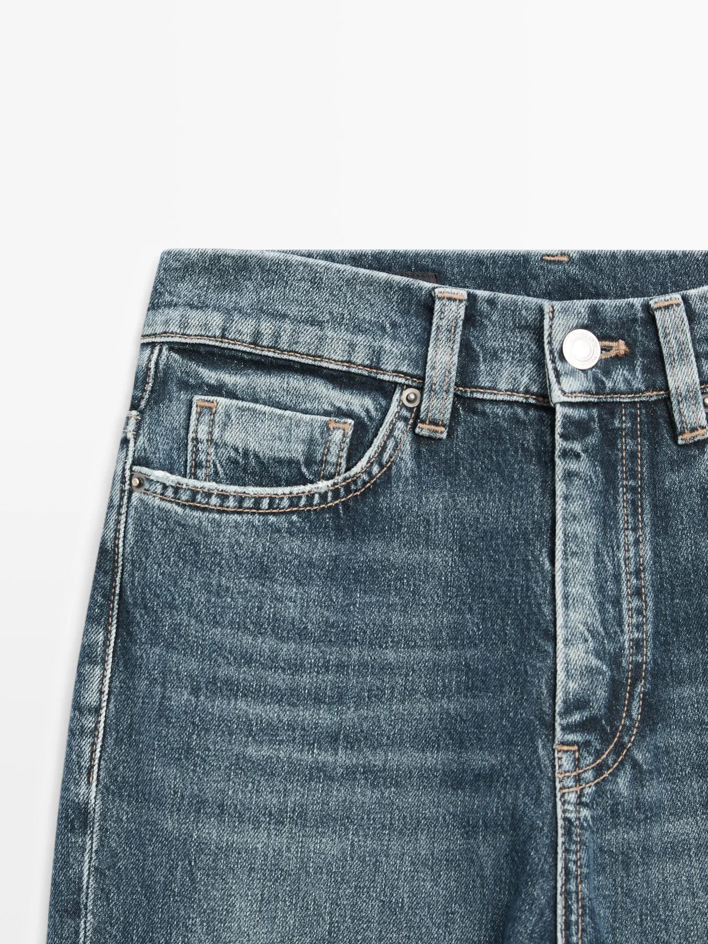 Джинсы Bootcut с высокой талией - фото 3