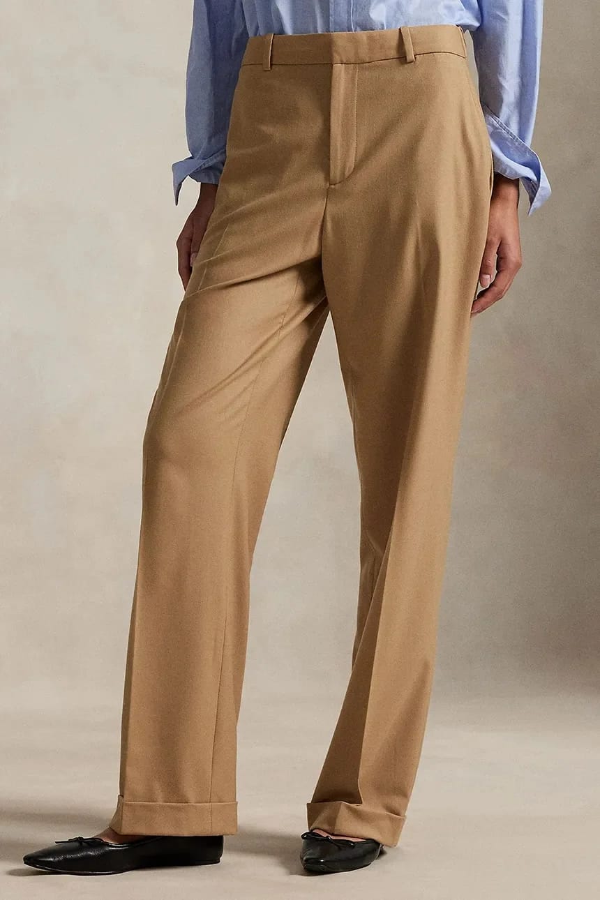 Брюки с шерстью коричневые для женщин