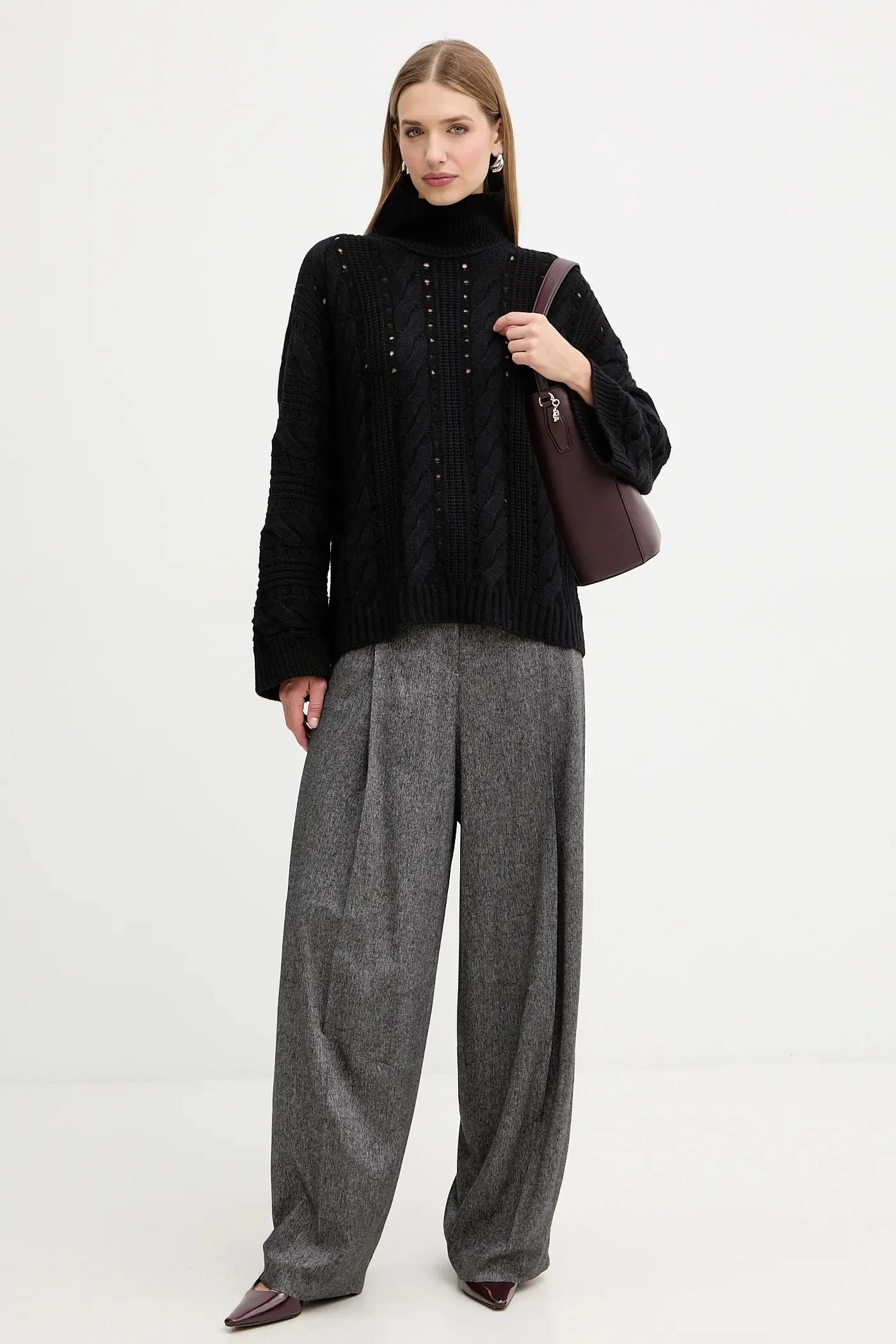 брюки Telda из смесовой шерсти - фото 2