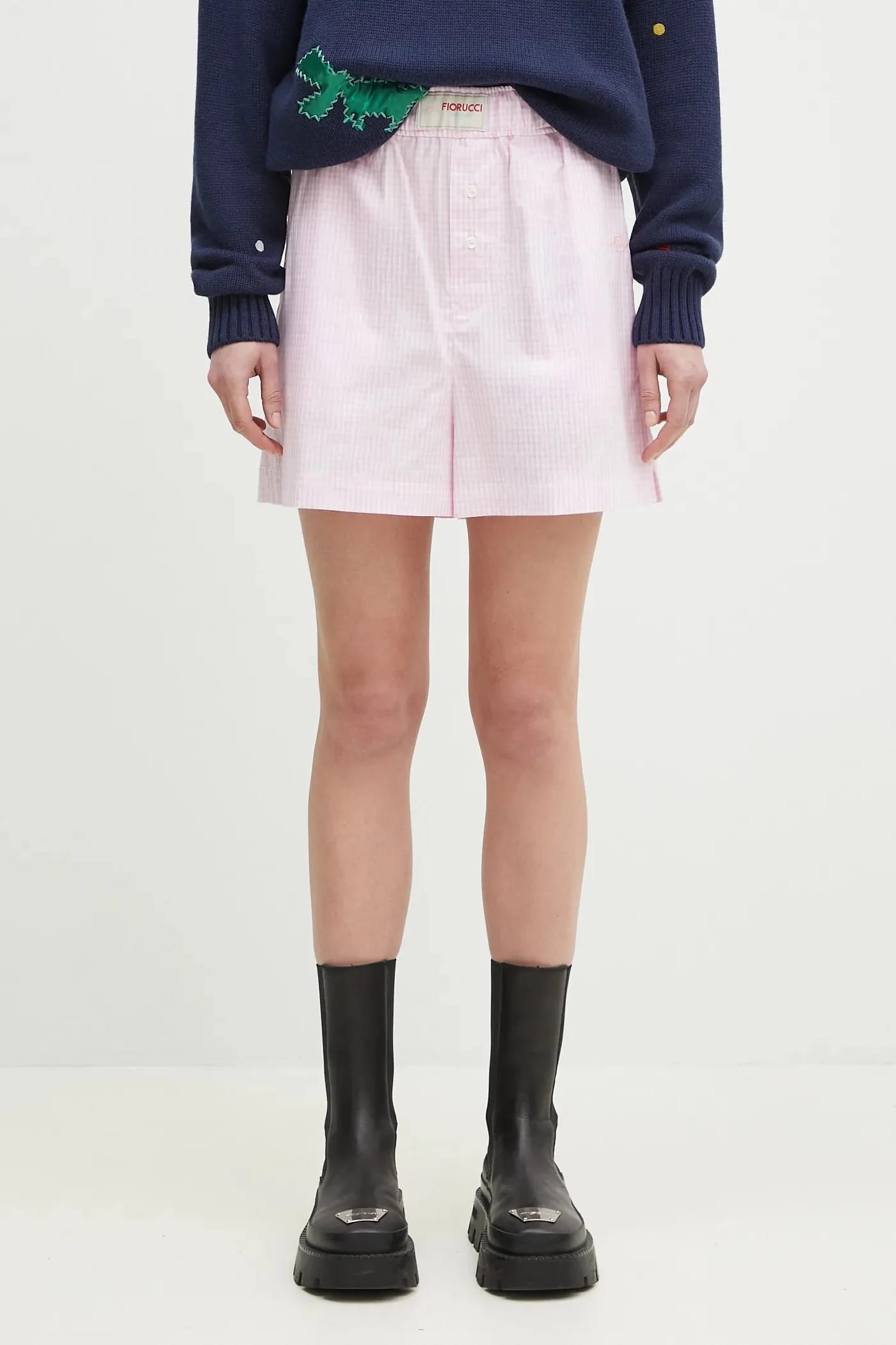 хлопковые шорты с логотипом Gingham