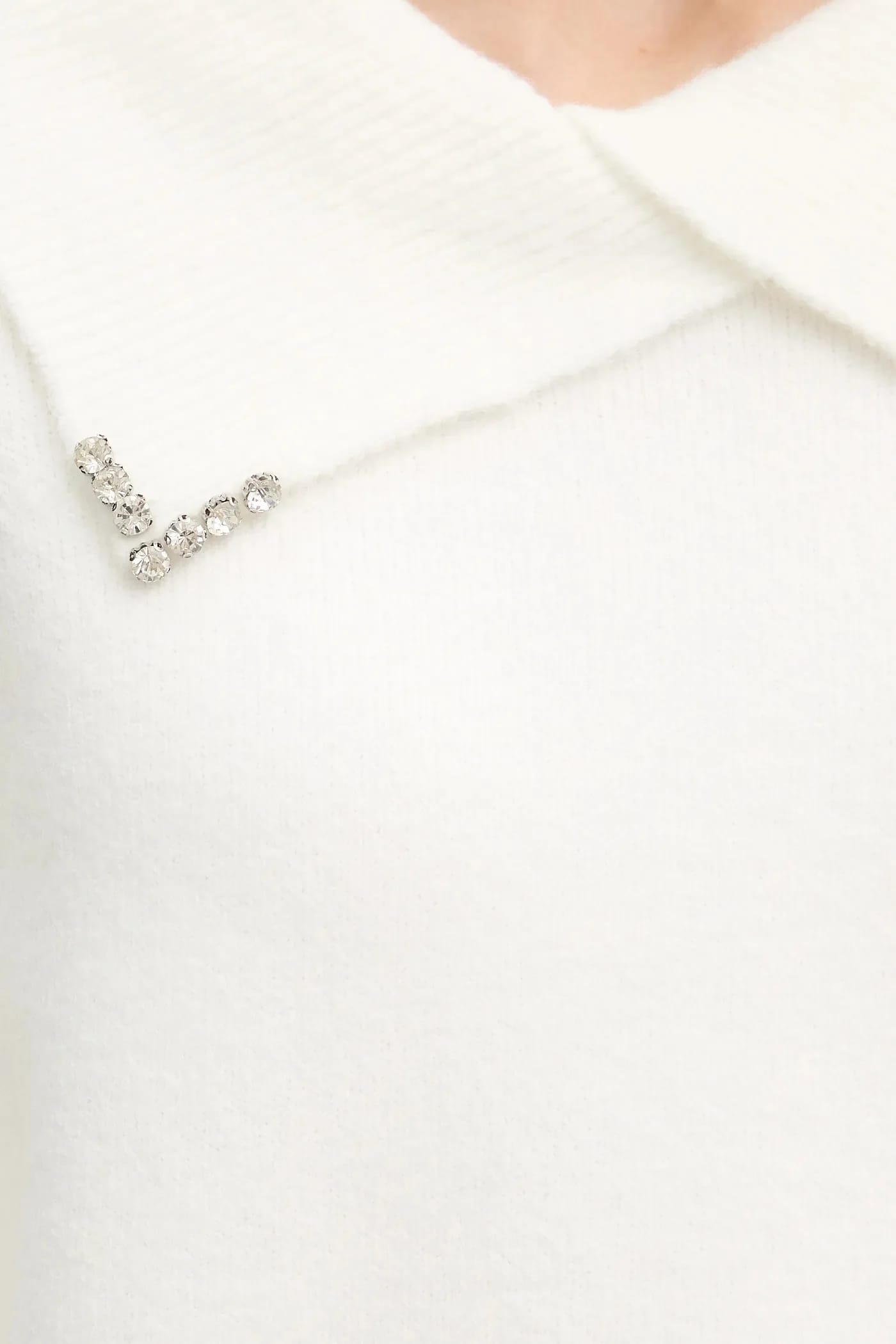 Свитер из смесовой шерсти бежевый для женщин - фото 5