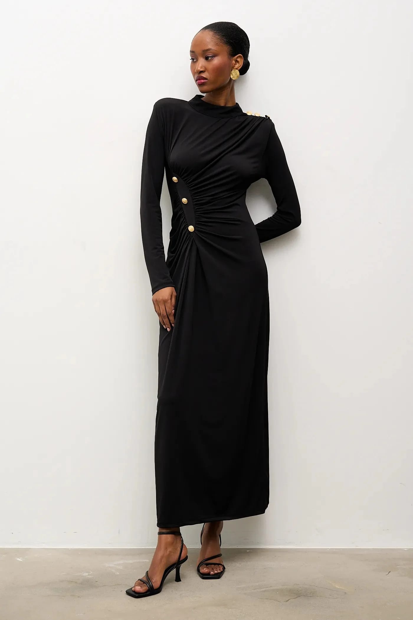 Платье черное для женщин - фото 4