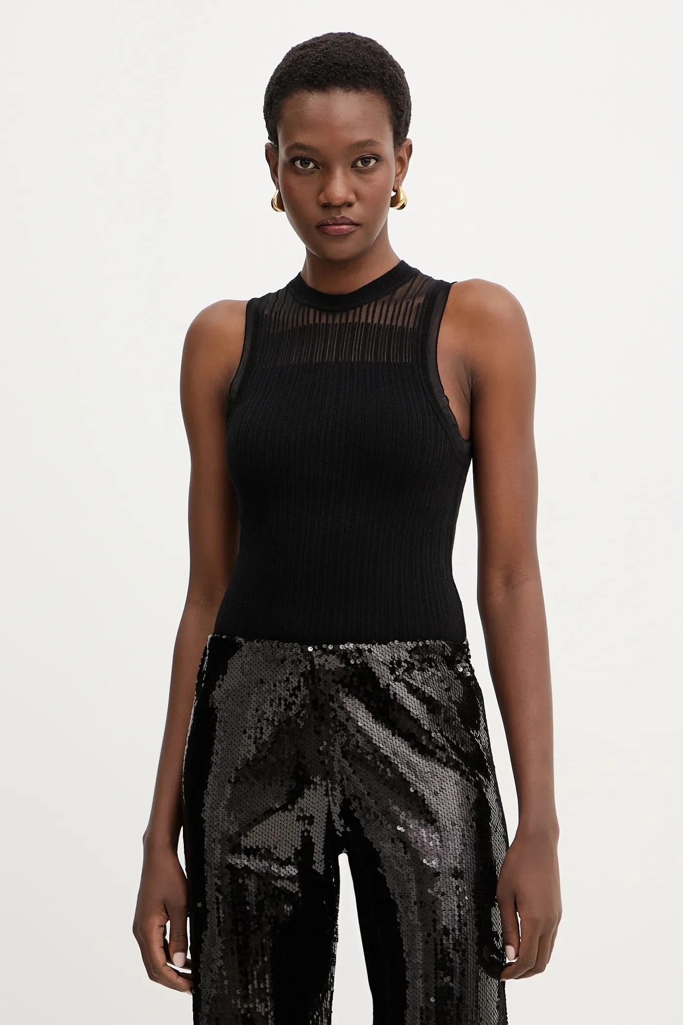 Топ черный для женщин