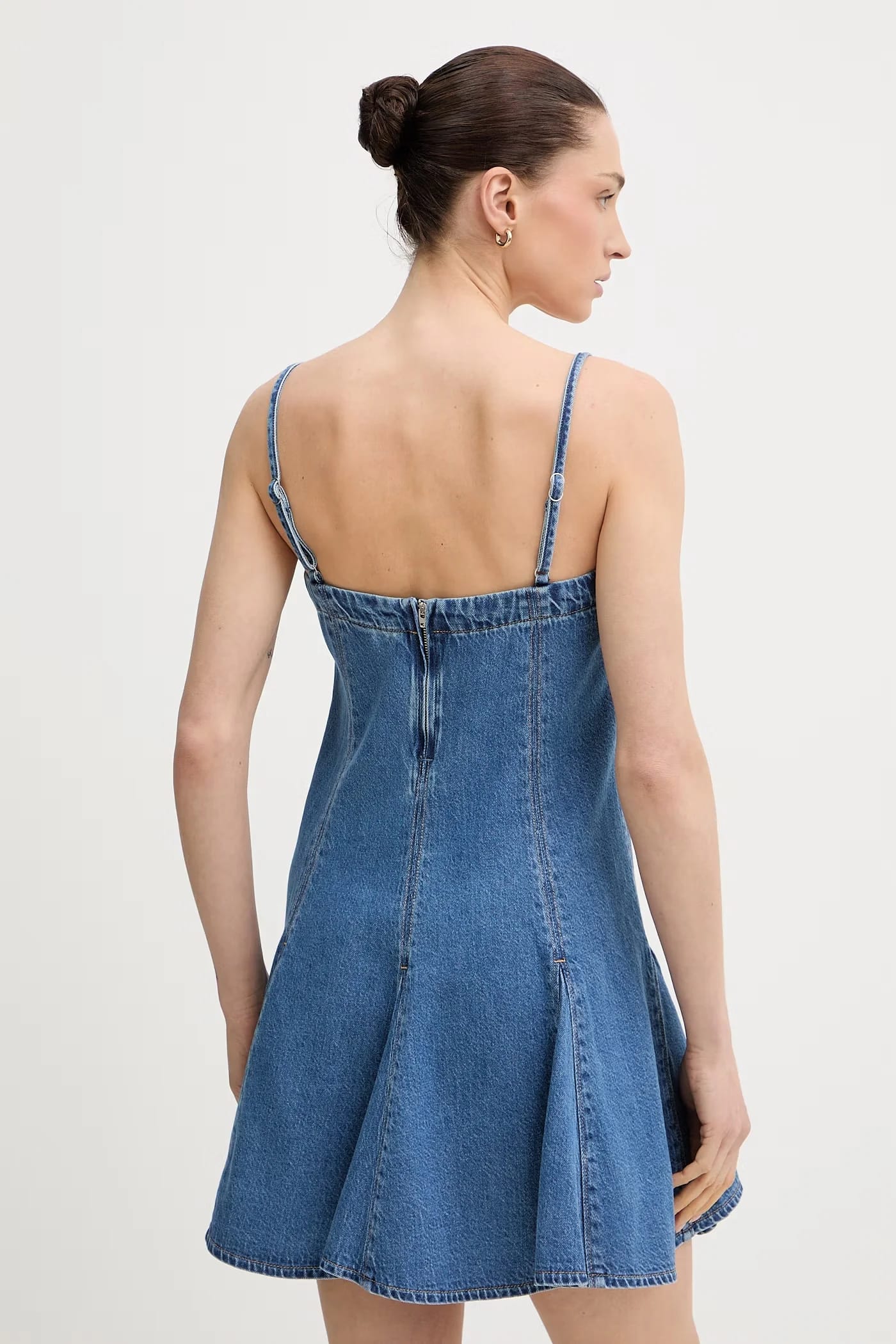 DENIM GODET джинсовое летнее платье - фото 3
