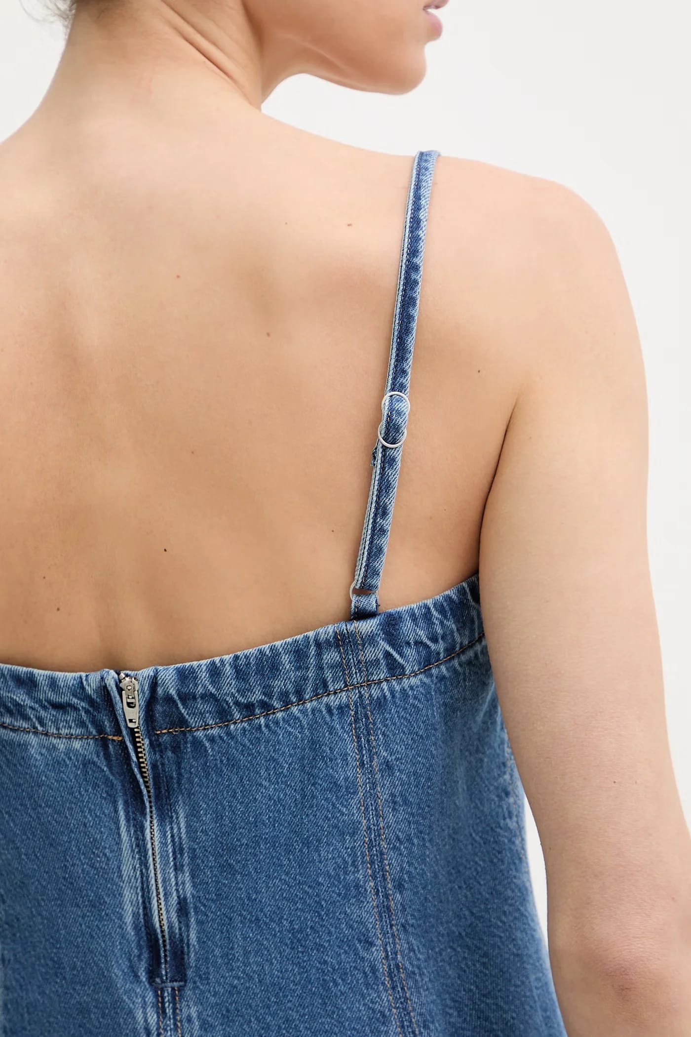 DENIM GODET джинсовое летнее платье - фото 5