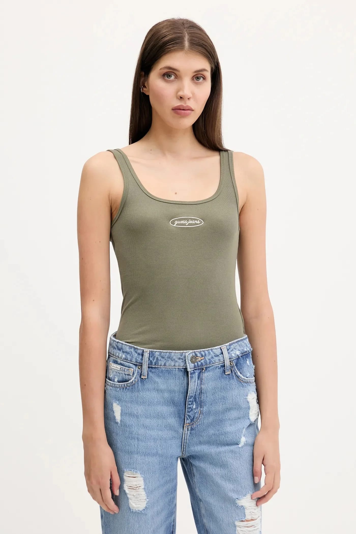 Топ зеленый для женщин