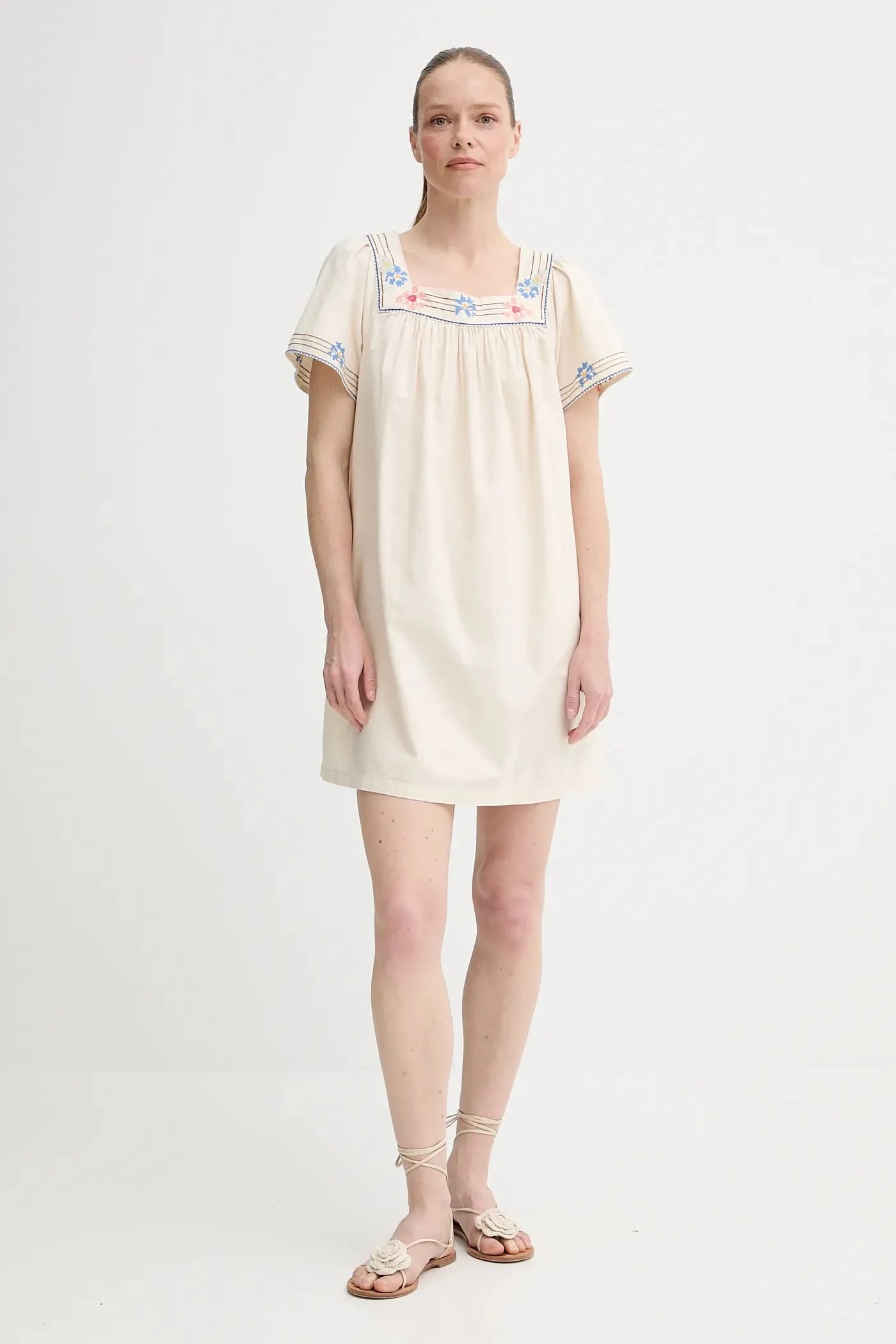 AMBRE BABYDOLL DRESS платье из смесового льна - фото 2