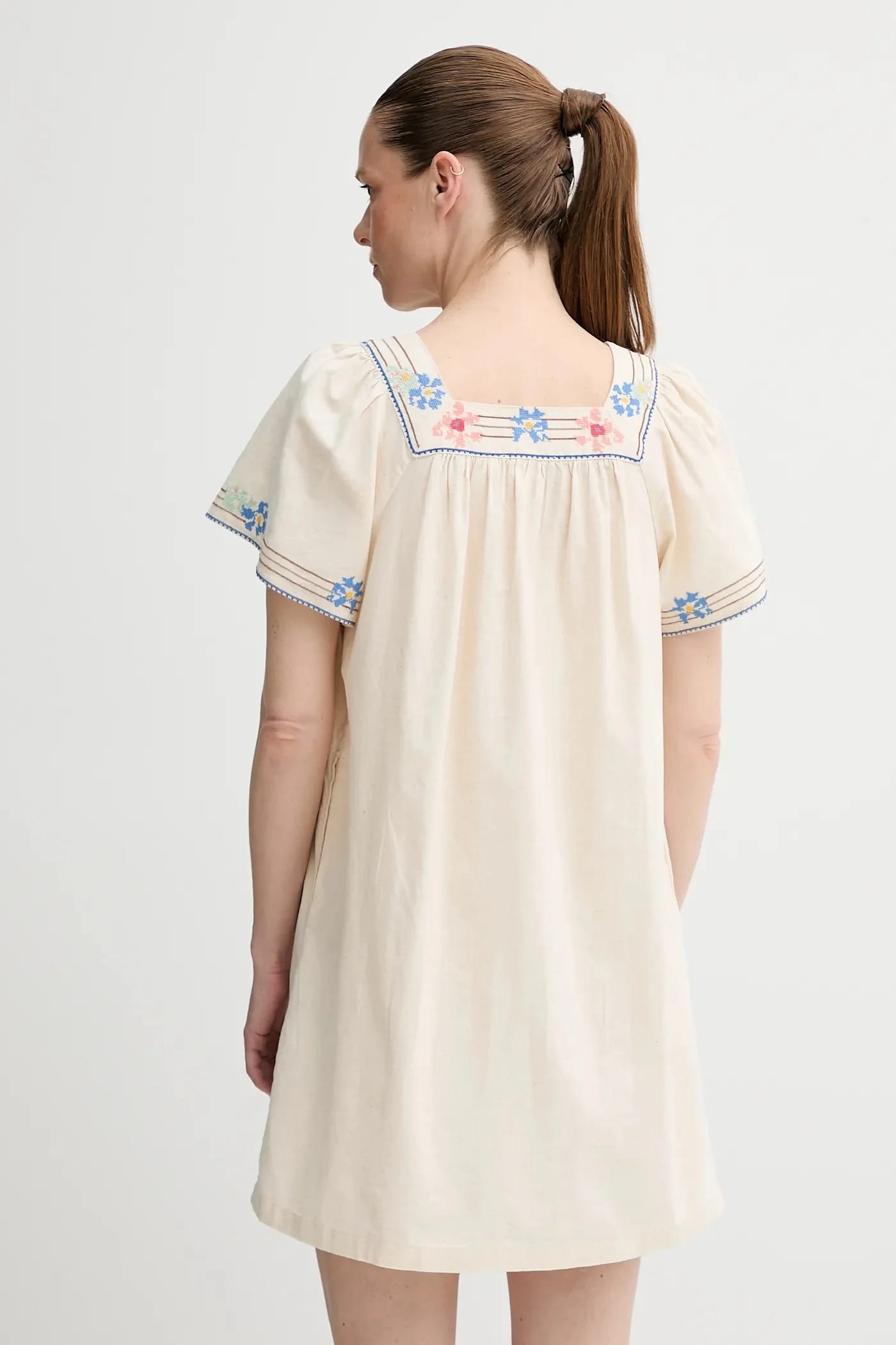 AMBRE BABYDOLL DRESS платье из смесового льна - фото 3