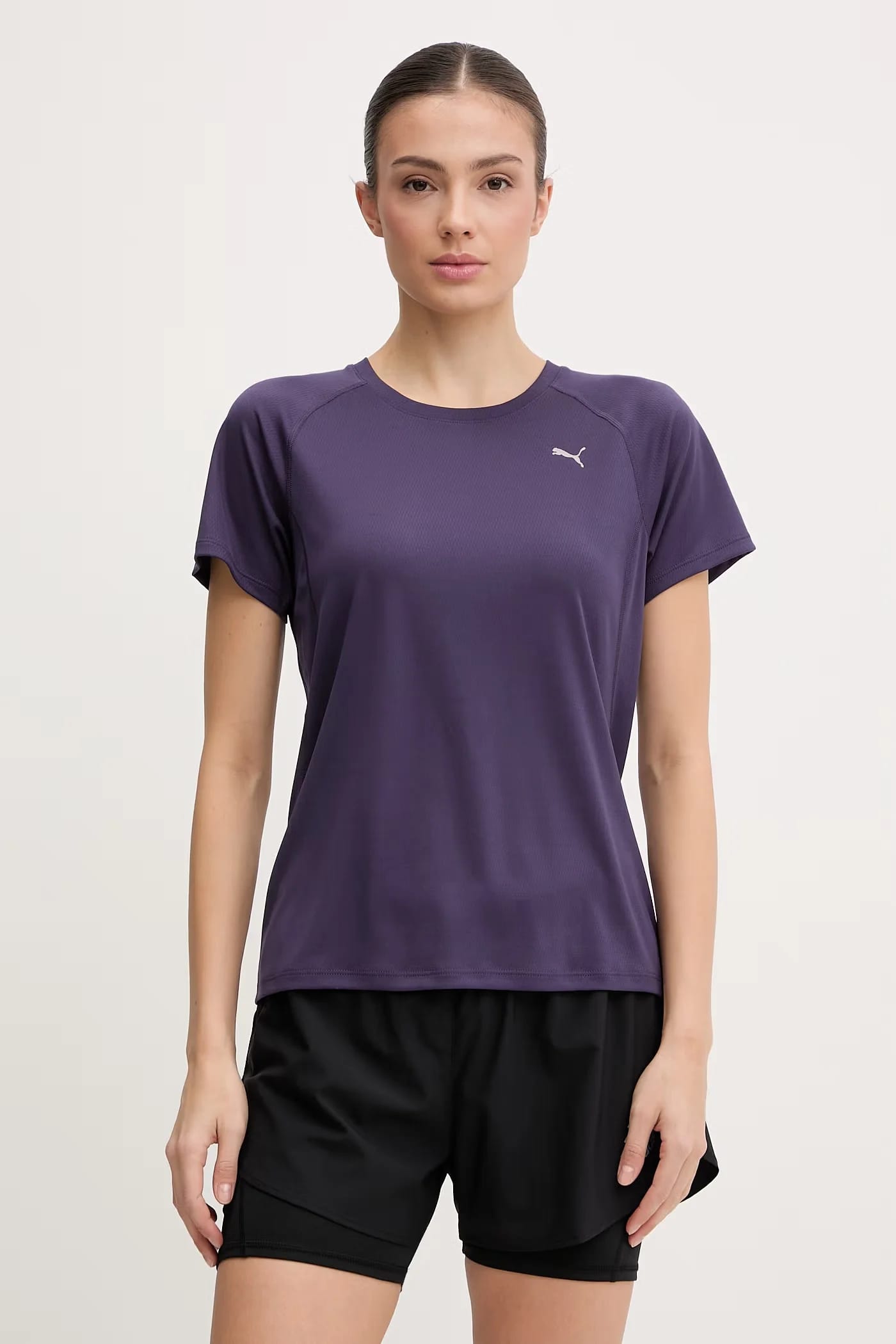 Тренировочная футболка фиолетовая