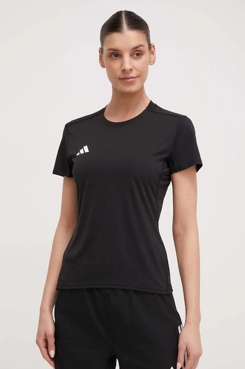футболка Adizero для бега черная