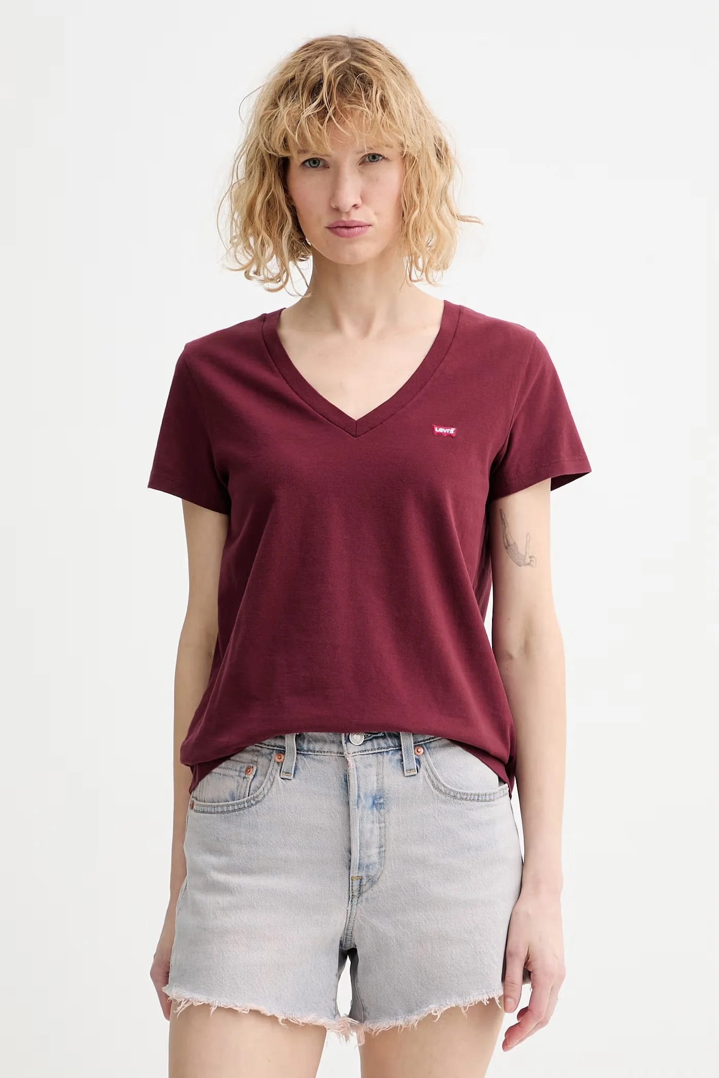 Хлопковая футболка PERFECT VNECK