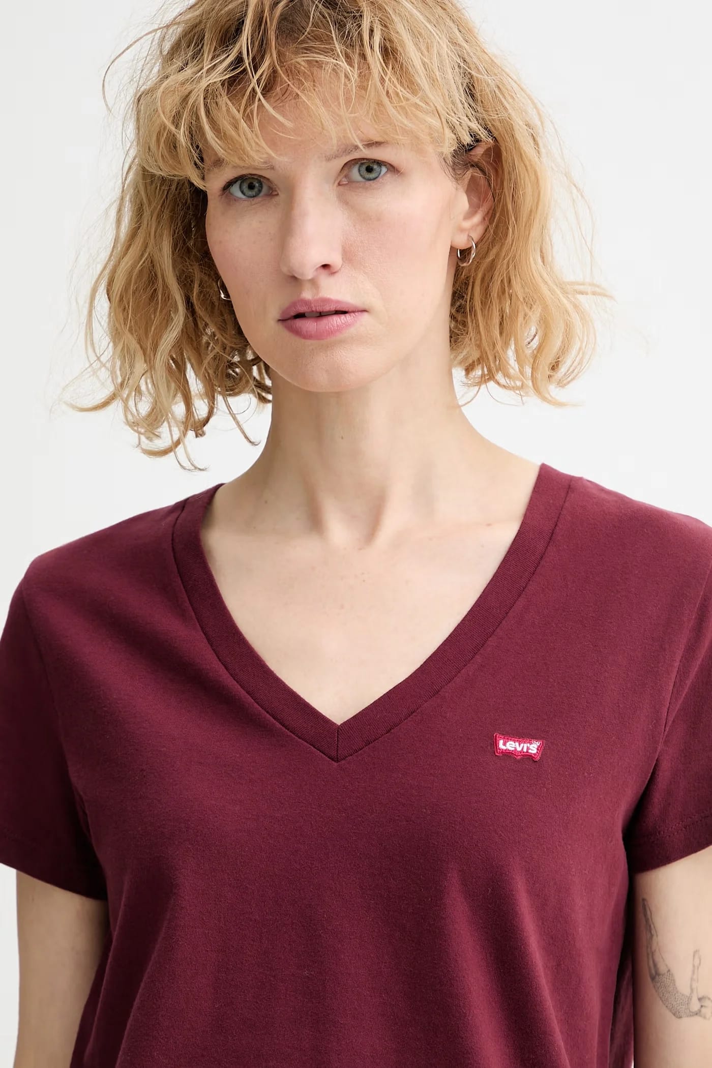 Хлопковая футболка PERFECT VNECK - фото 4