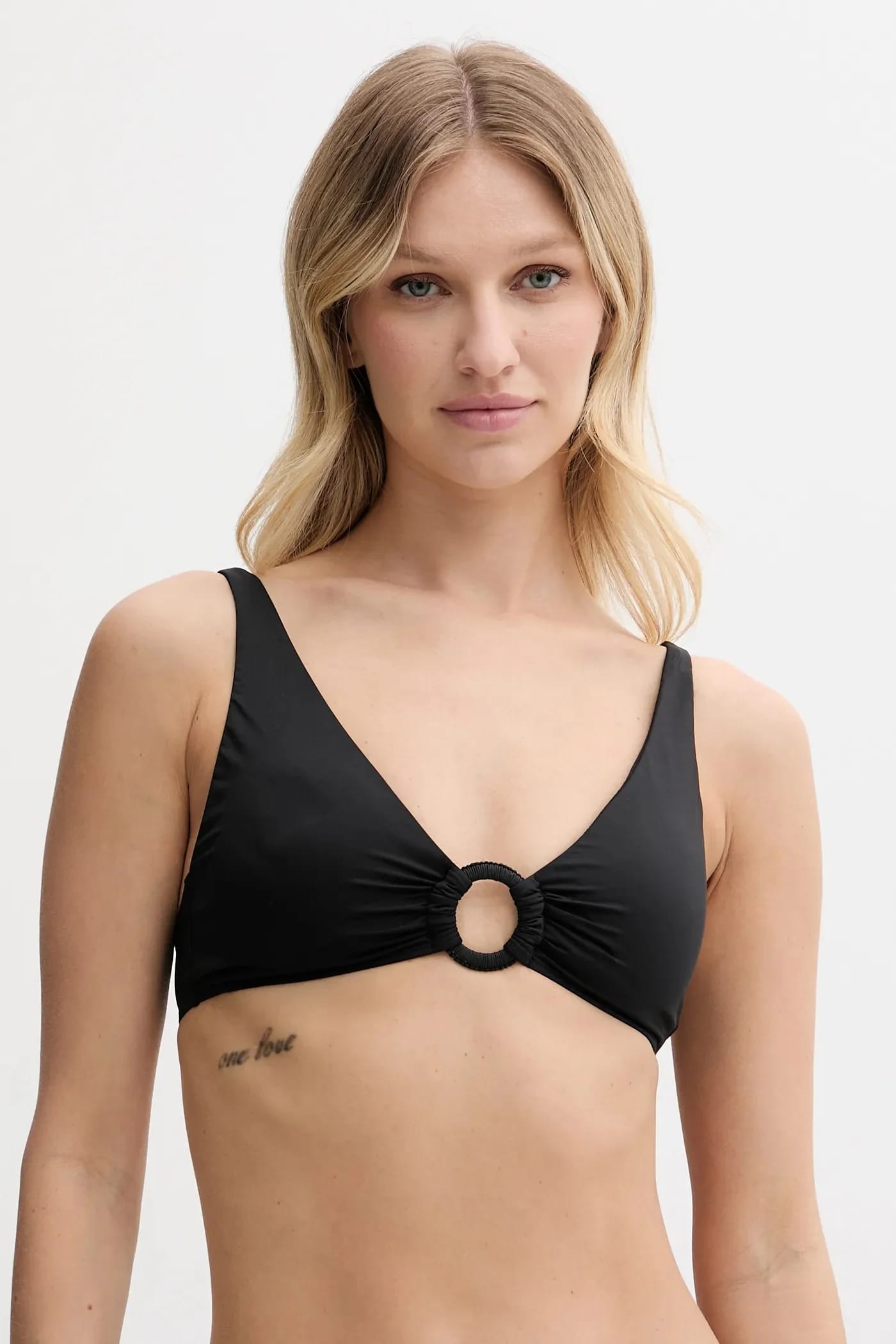 Плавательный бюстгальтер черный для женщин