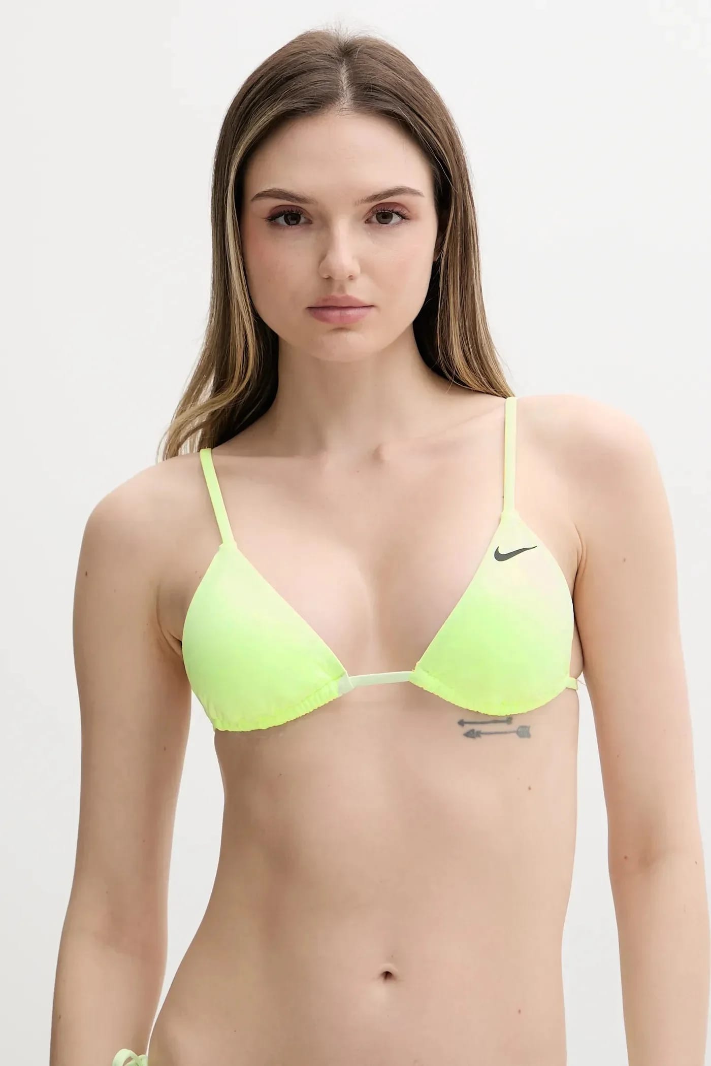 Плавательный бюстгальтер зеленый для женщин