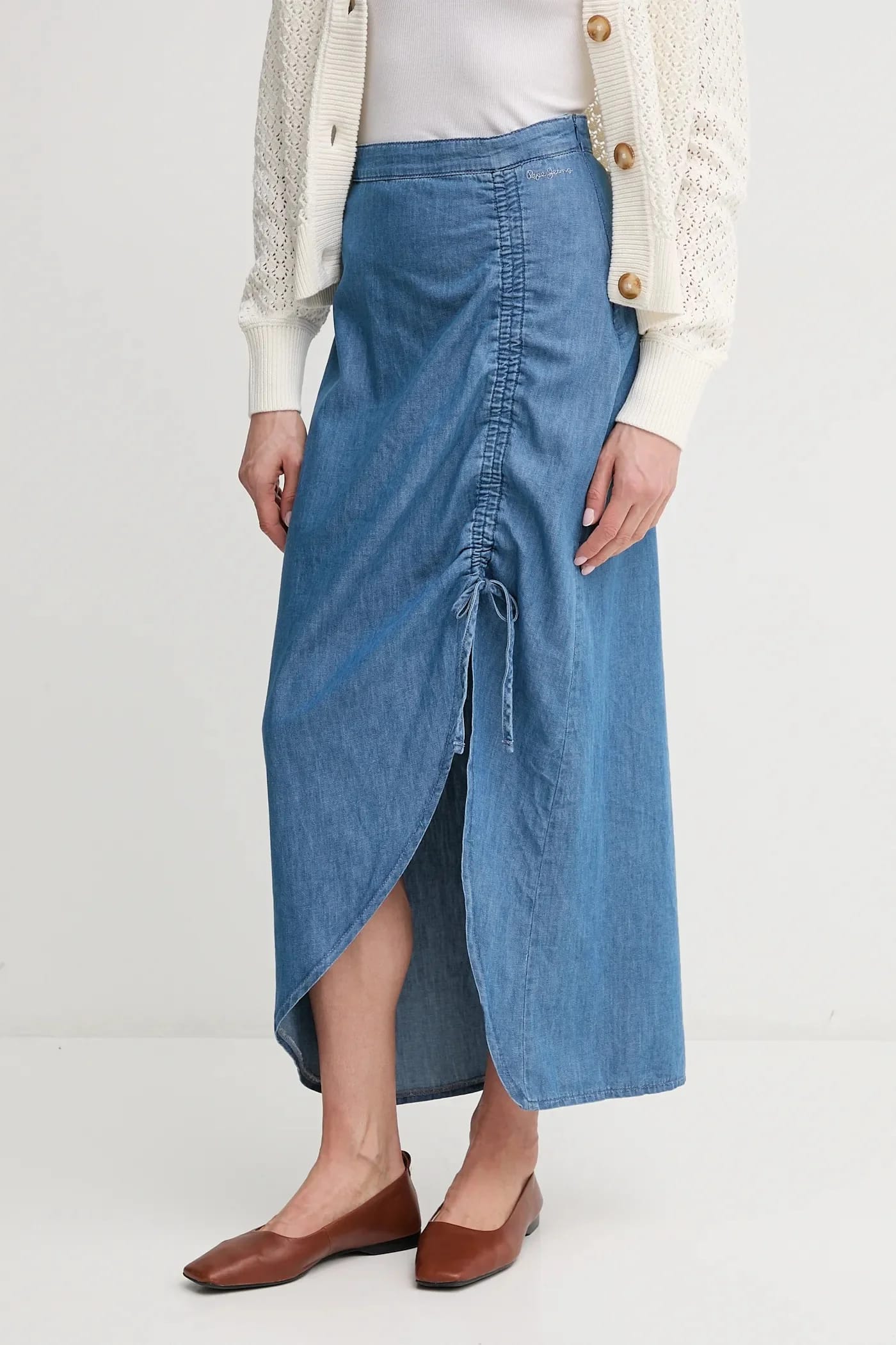 Джинсовая юбка MAXI SKIRT HW SUNSET